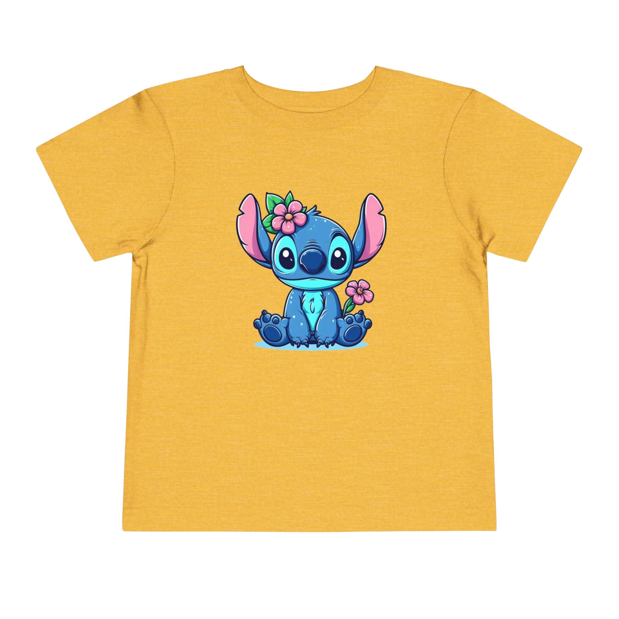 Floral Stitch Toddler Tee | Cute Tropical Character T-Shirt | Cr8tive Designs