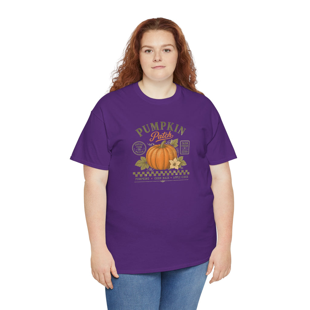 Farm Fresh Pumpkin Patch Tee | Retro Country Harvest Graphic T-Shirt | Cr8tive Designs