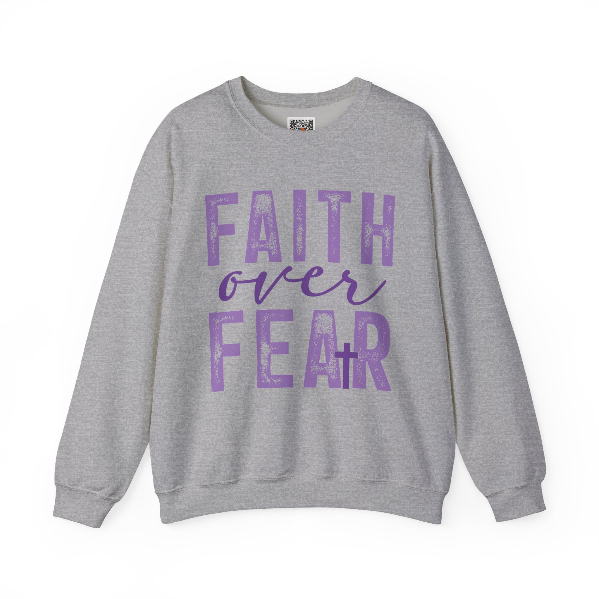 Faith Over Fear – Inspirational Christian Faith Sweatshirt | Cr8tive Designs