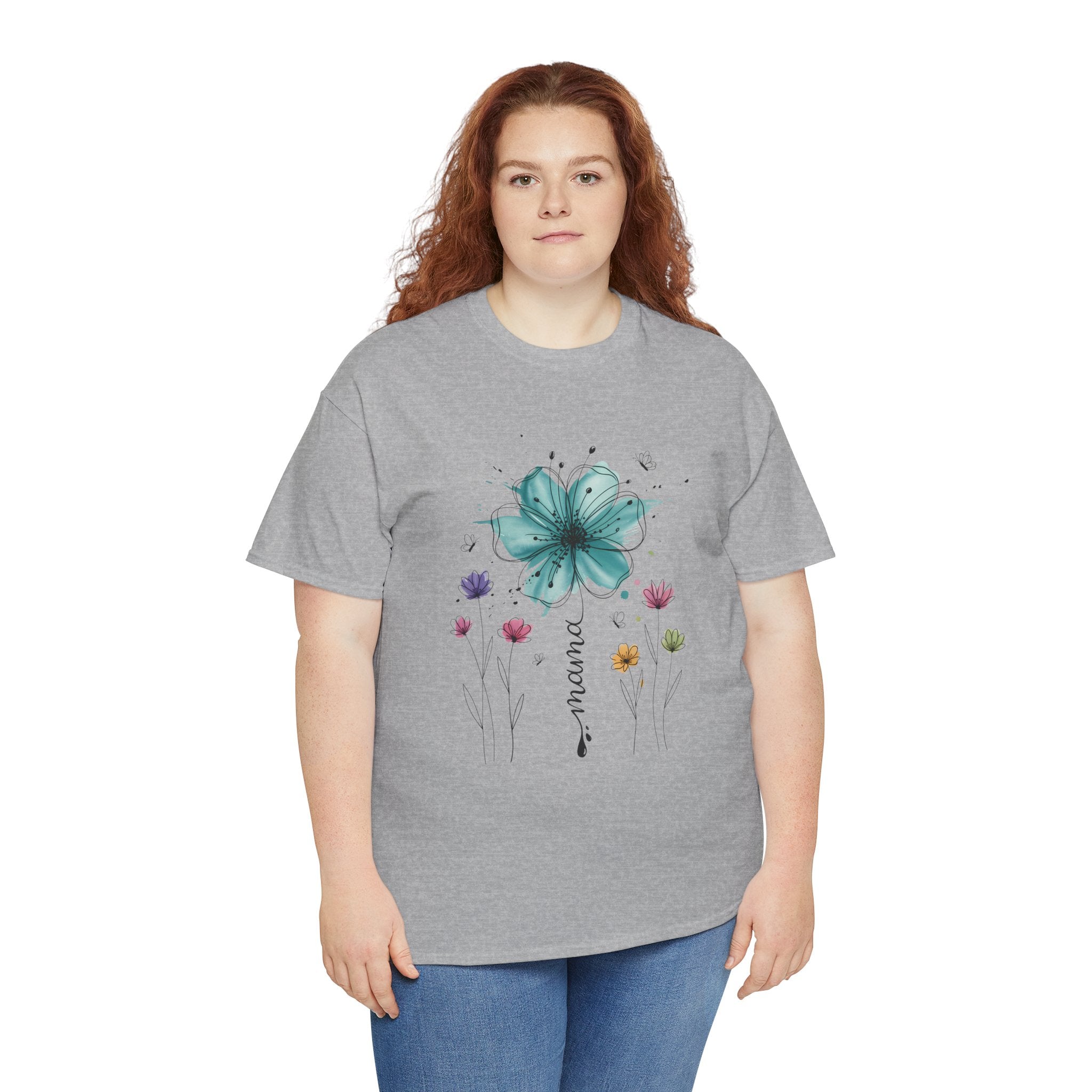 Watercolor Floral Burst T-Shirt – Colorful Artistic Flower Graphic Tee | Cr8tive Designs