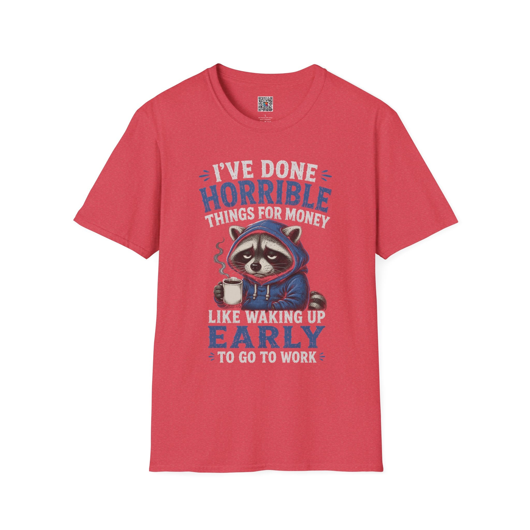 I've Done Horrible Things For Money Raccoon T-Shirt | Funny Sarcastic Graphic | Cr8tive Designs