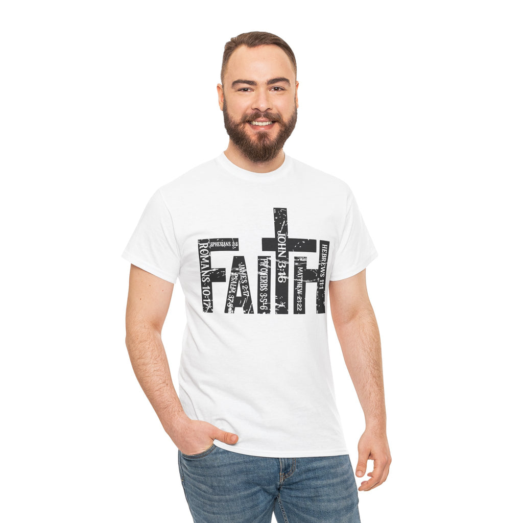 Faith – Minimalist Christian Cross Graphic T-Shirt | Cr8tive Designs