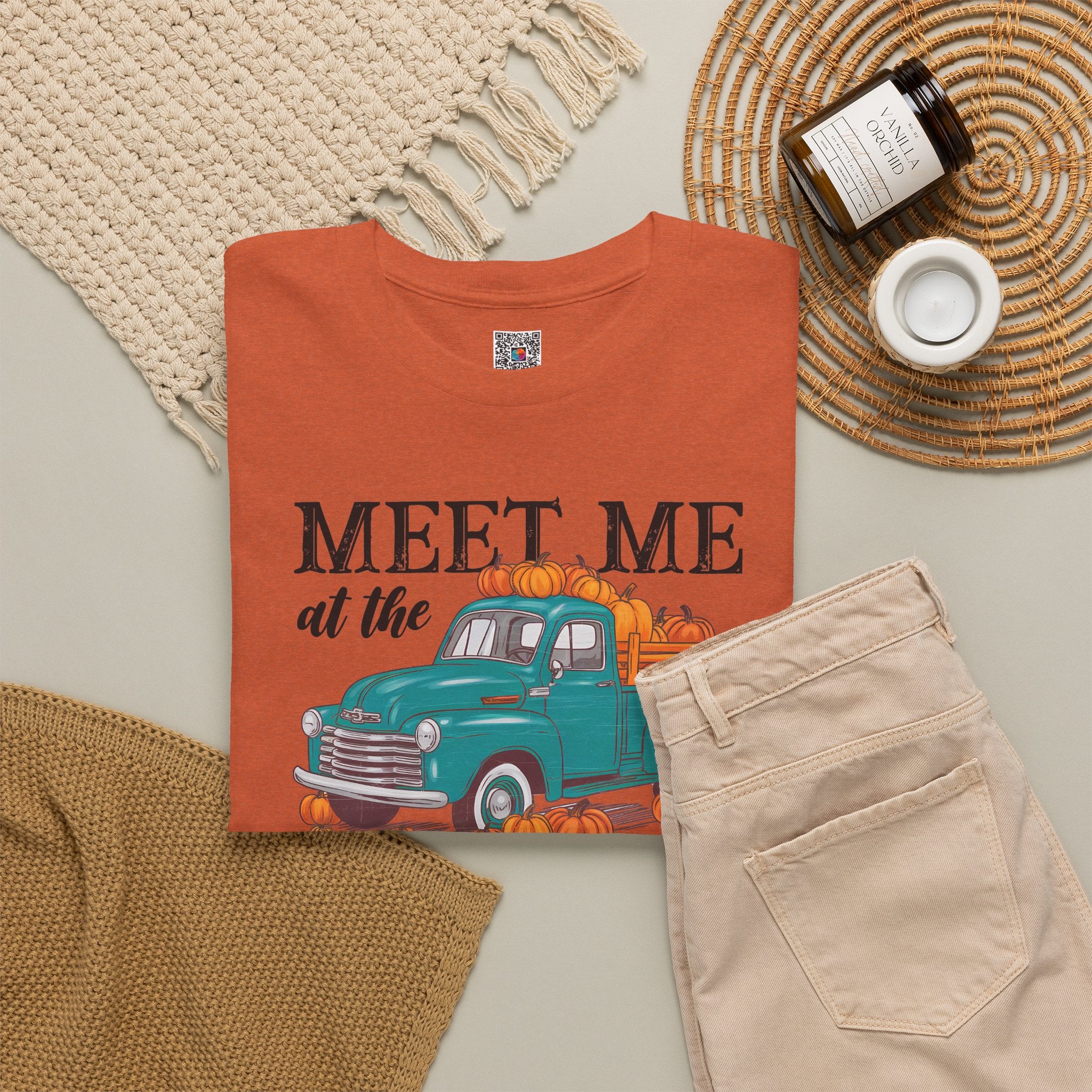 Meet Me at the Pumpkin Patch Tee | Rustic Farm Truck Graphic T-Shirt | Cr8tive Designs