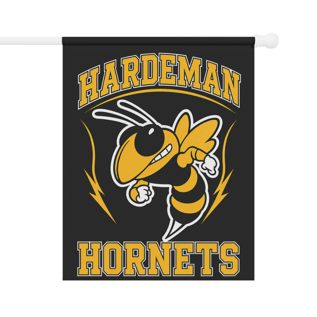 Hardeman Hornets Black & Gold House Flag | School Spirit House Flag | Cr8tive Designs