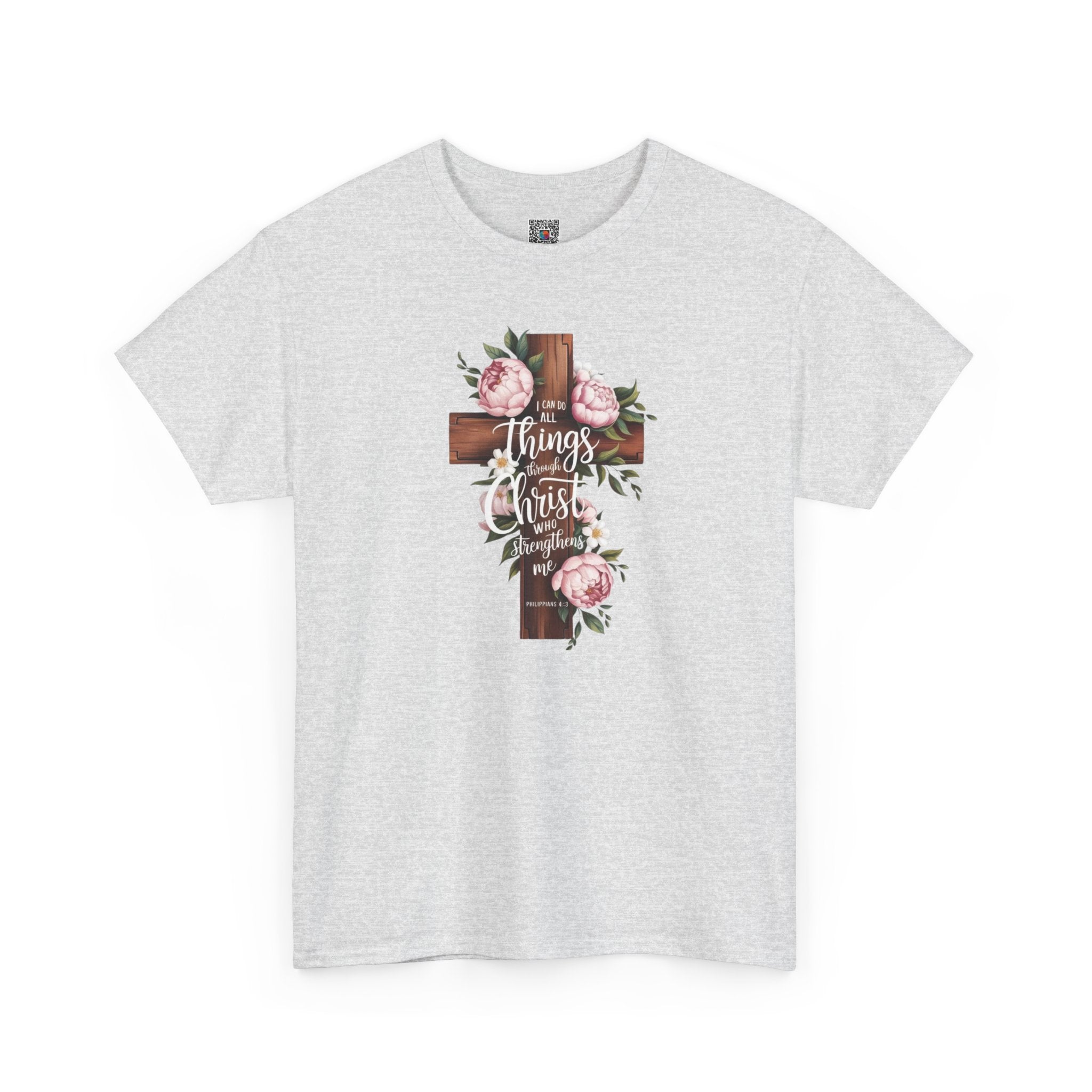 All Things Through Christ Inspirational T-Shirt/Cr8tive Designs