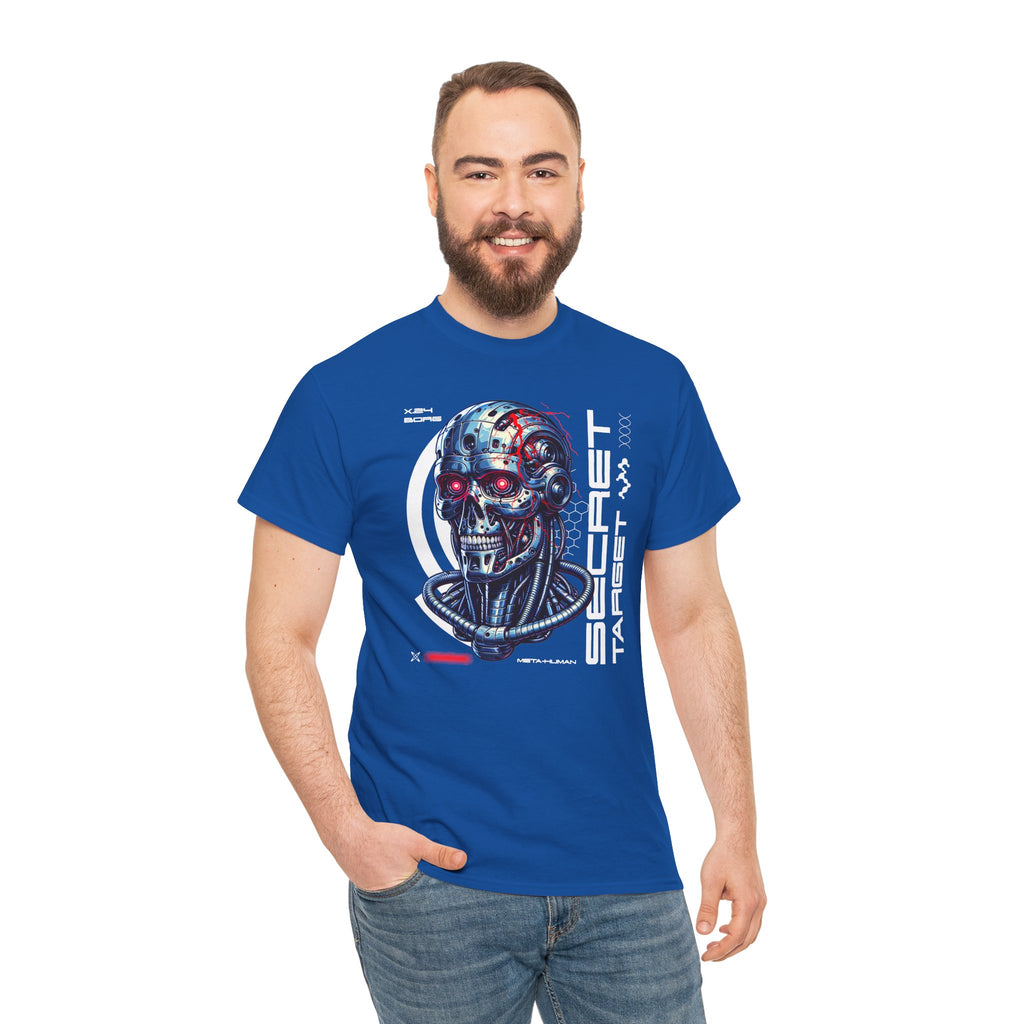 Cybernetic Skull | Futuristic Sci-Fi Graphic T-Shirt | Cr8tive Designs