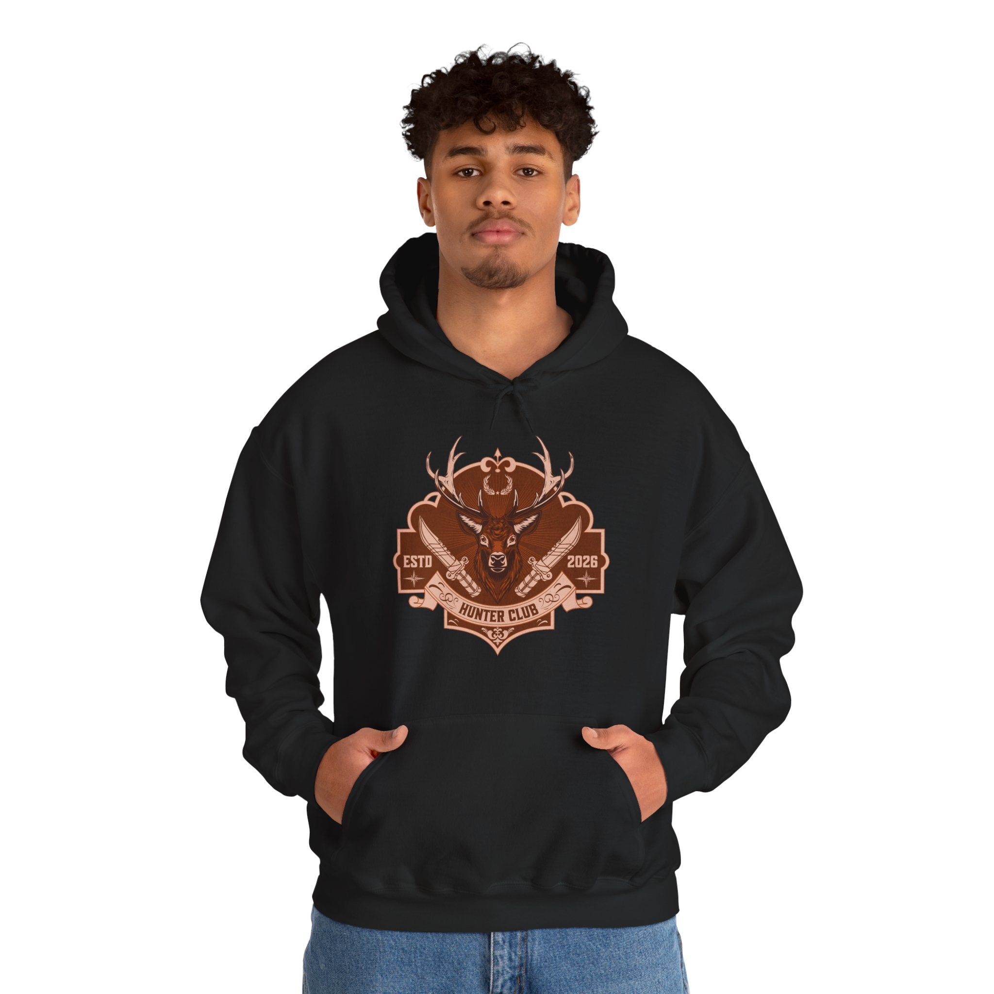 Hunter Club Hoodie | Vintage Deer Hunting Design | Cr8tive Designs