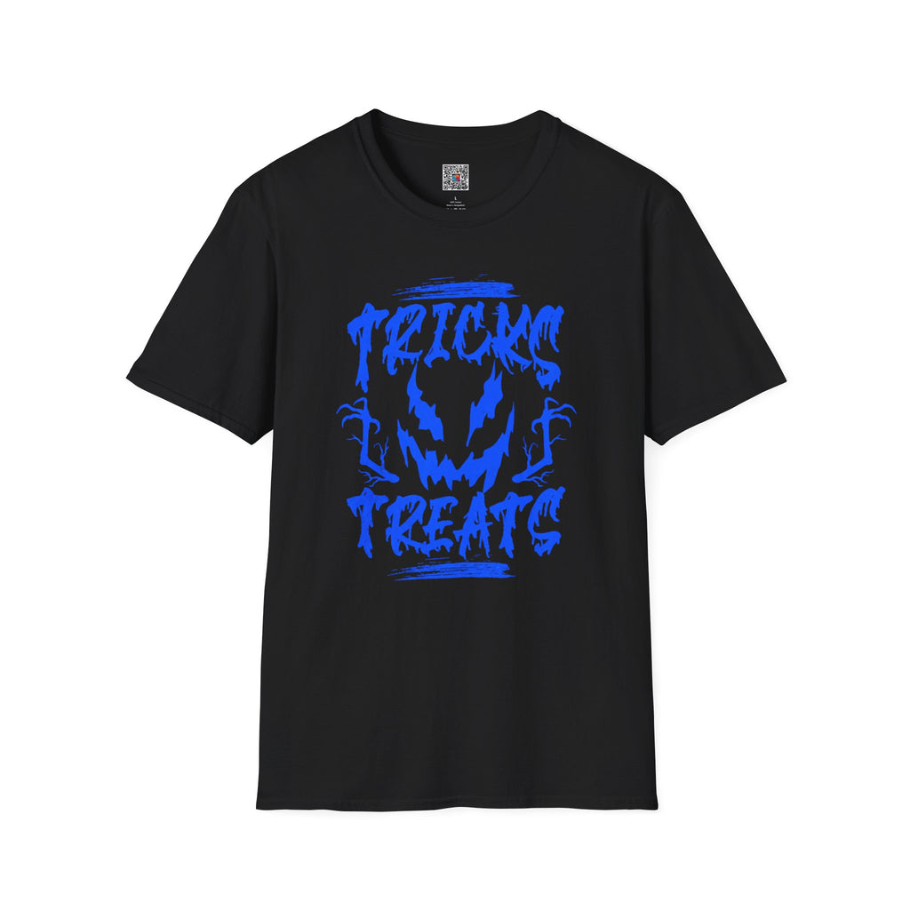 Tricks & Treats Halloween T‑Shirt | Spooky Jack-O'-Lantern Graphic Tee | Cr8tive Designs
