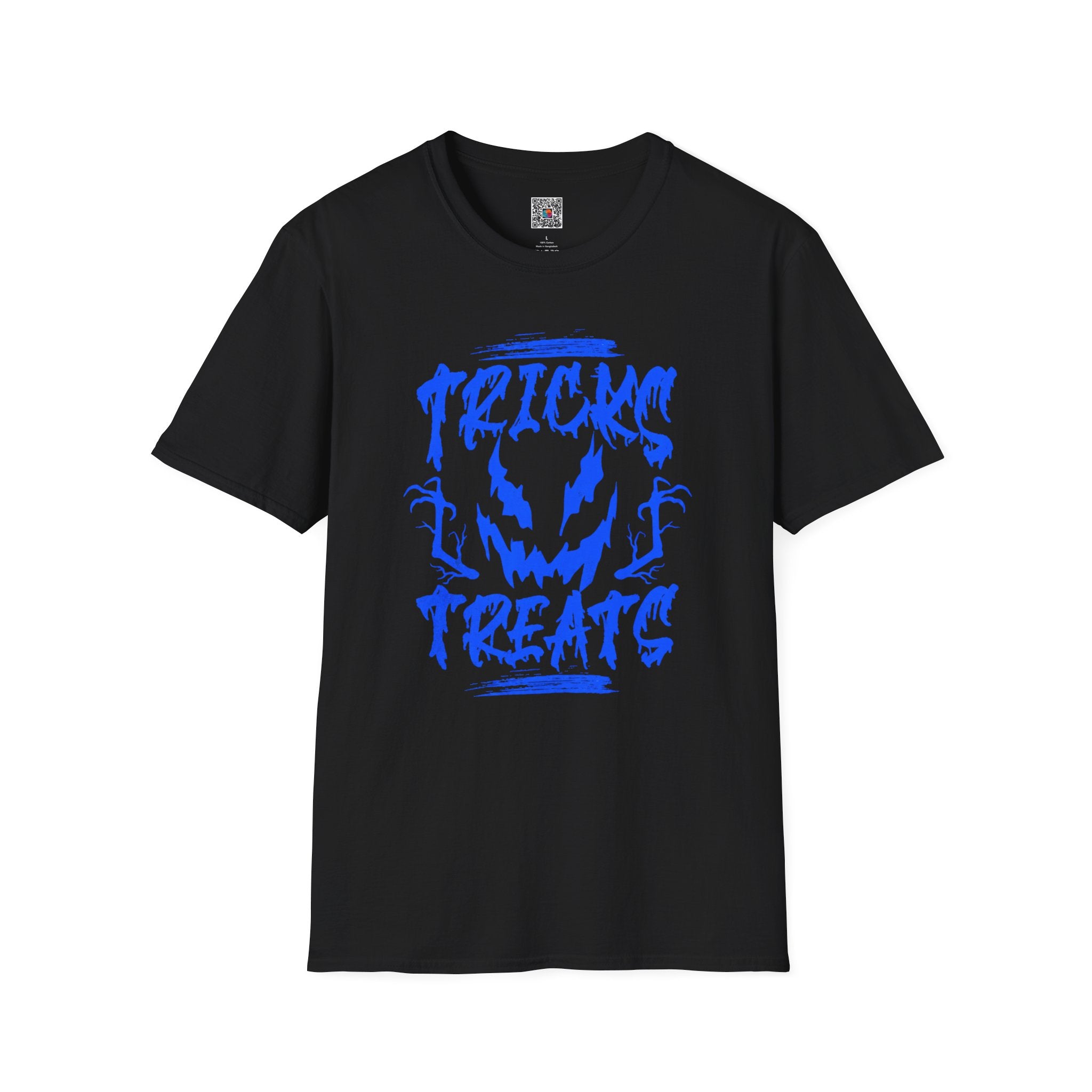 Tricks & Treats Halloween T‑Shirt | Spooky Jack-O'-Lantern Graphic Tee | Cr8tive Designs