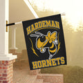 Hardeman Hornets Black & Gold House Flag | School Spirit House Flag | Cr8tive Designs