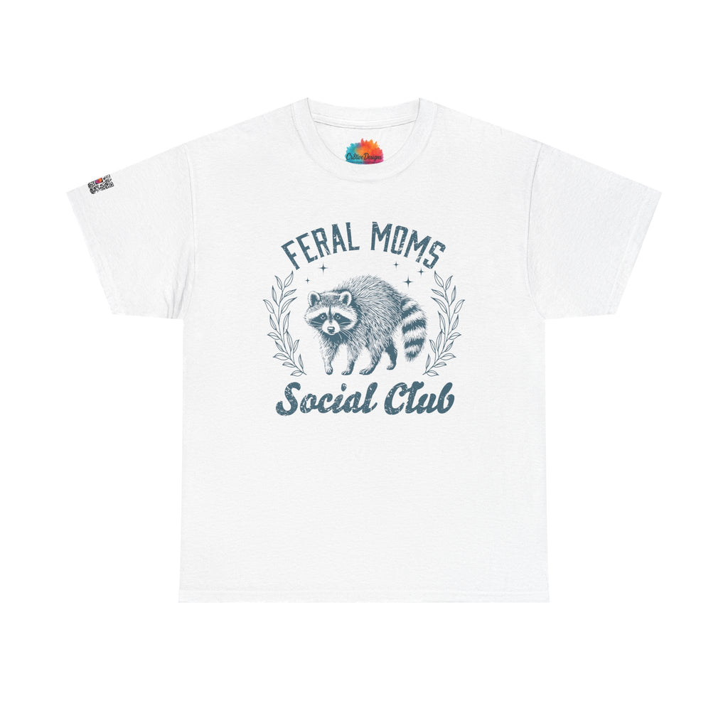 Feral Moms Club Graphic Tee – Trendy Funny Mom Shirt, Motherhood Humor Tee | Cr8tive Designs