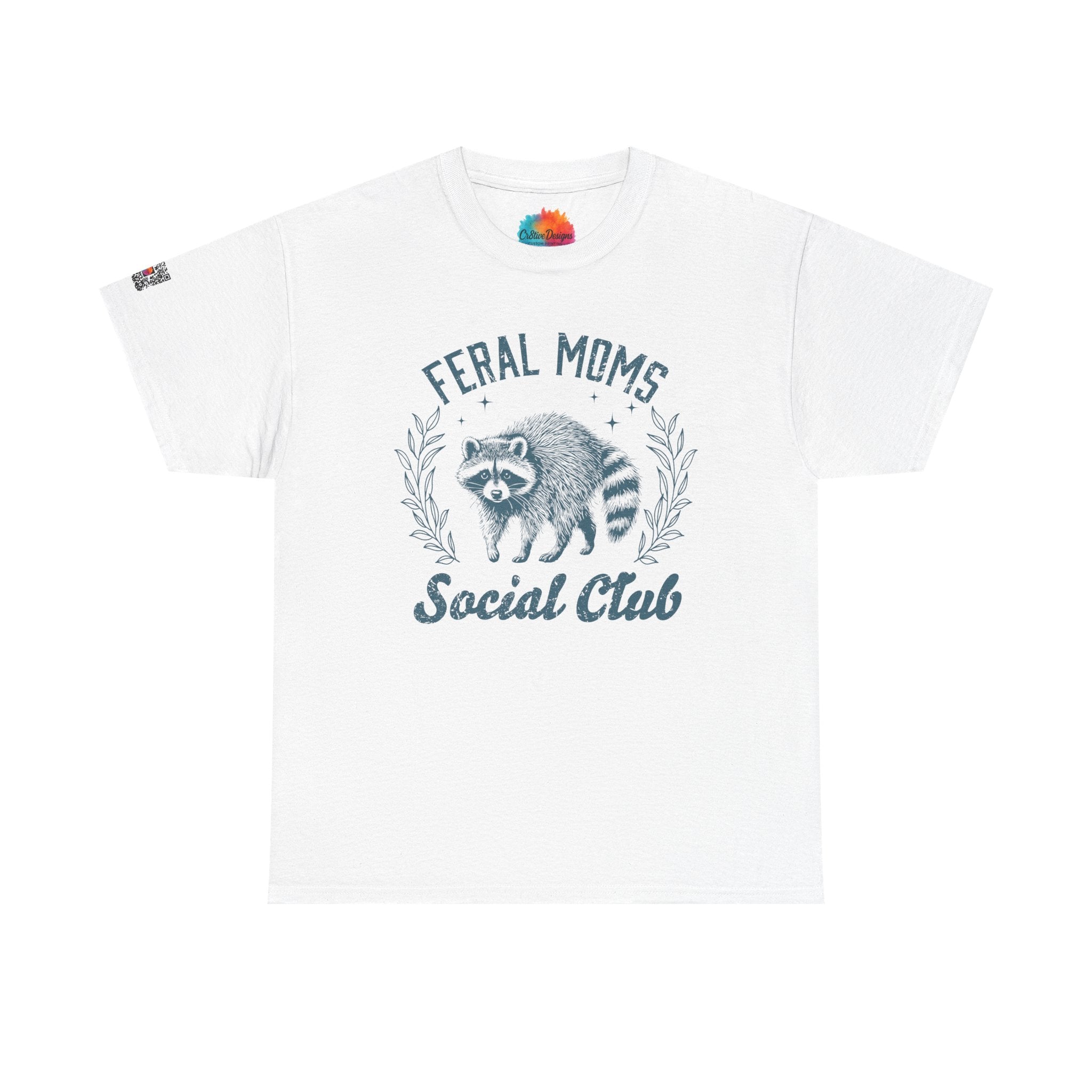 Feral Moms Club Graphic Tee – Trendy Funny Mom Shirt, Motherhood Humor Tee | Cr8tive Designs