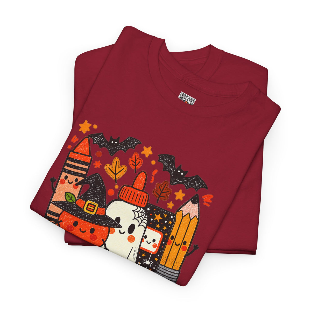 Spooky School Supplies T-Shirt | Cute Halloween Teacher & Student Graphic Tee | Cr8tive Designs