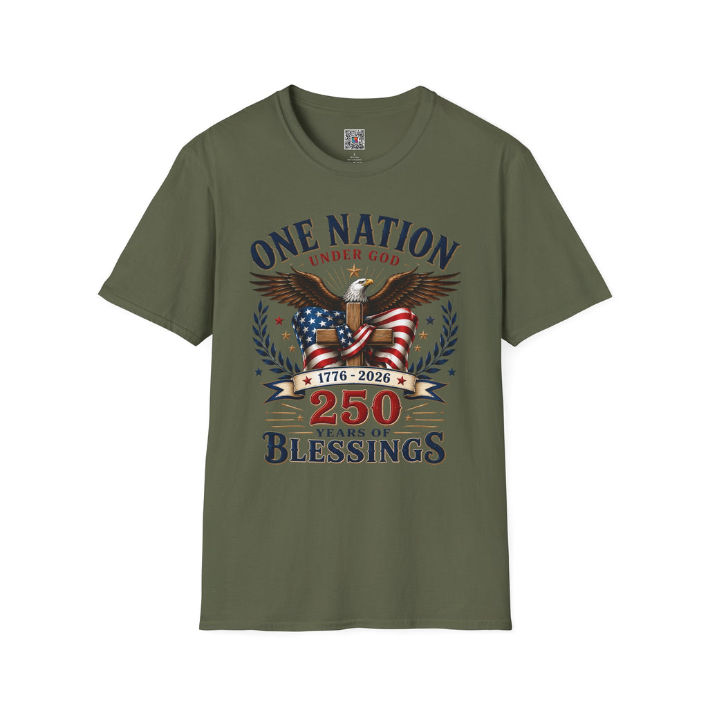 One Nation 250 Blessings | Patriotic Eagle Design | Cr8tive Designs
