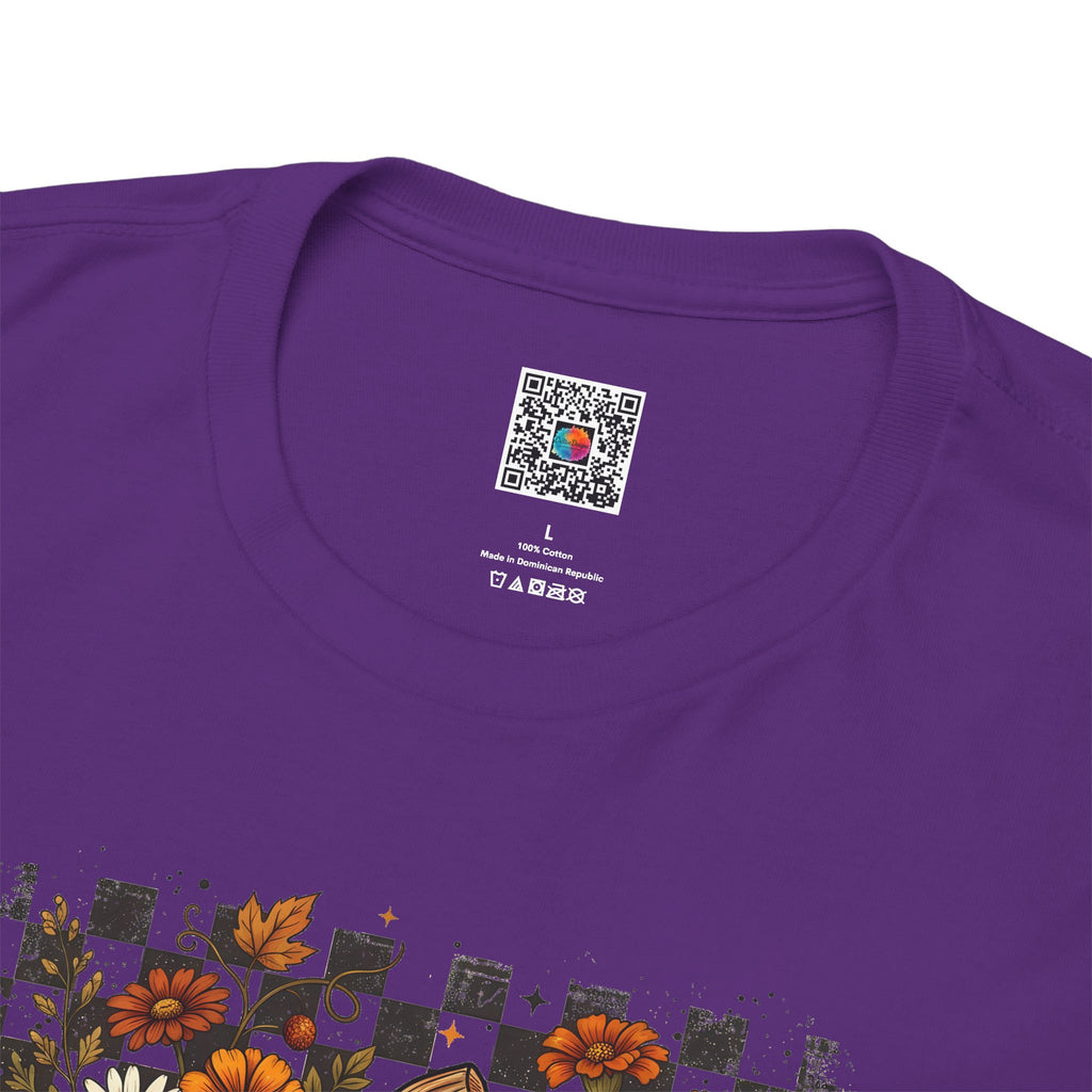 Hello Pumpkin Tee | Retro Halloween Floral Graphic T-Shirt | Cr8tive Designs