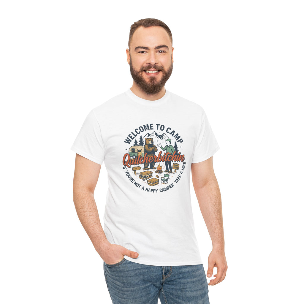 Welcome to Camp Lake Vibes | Retro Camping Graphic Tee | Cr8tive Designs