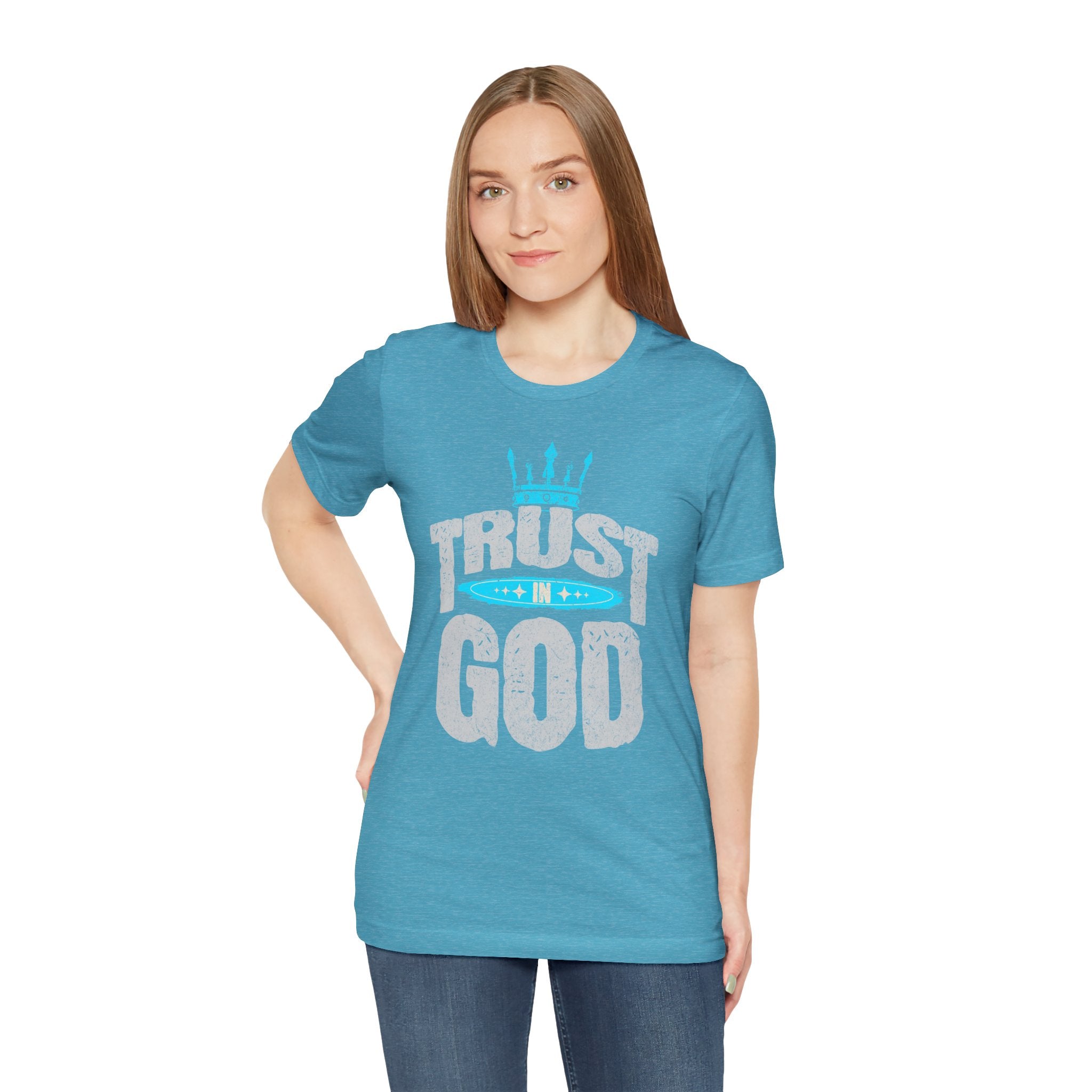 Trust in God T-Shirt | Faith Graphic Tee with Crown Design| Cr8tive Designs