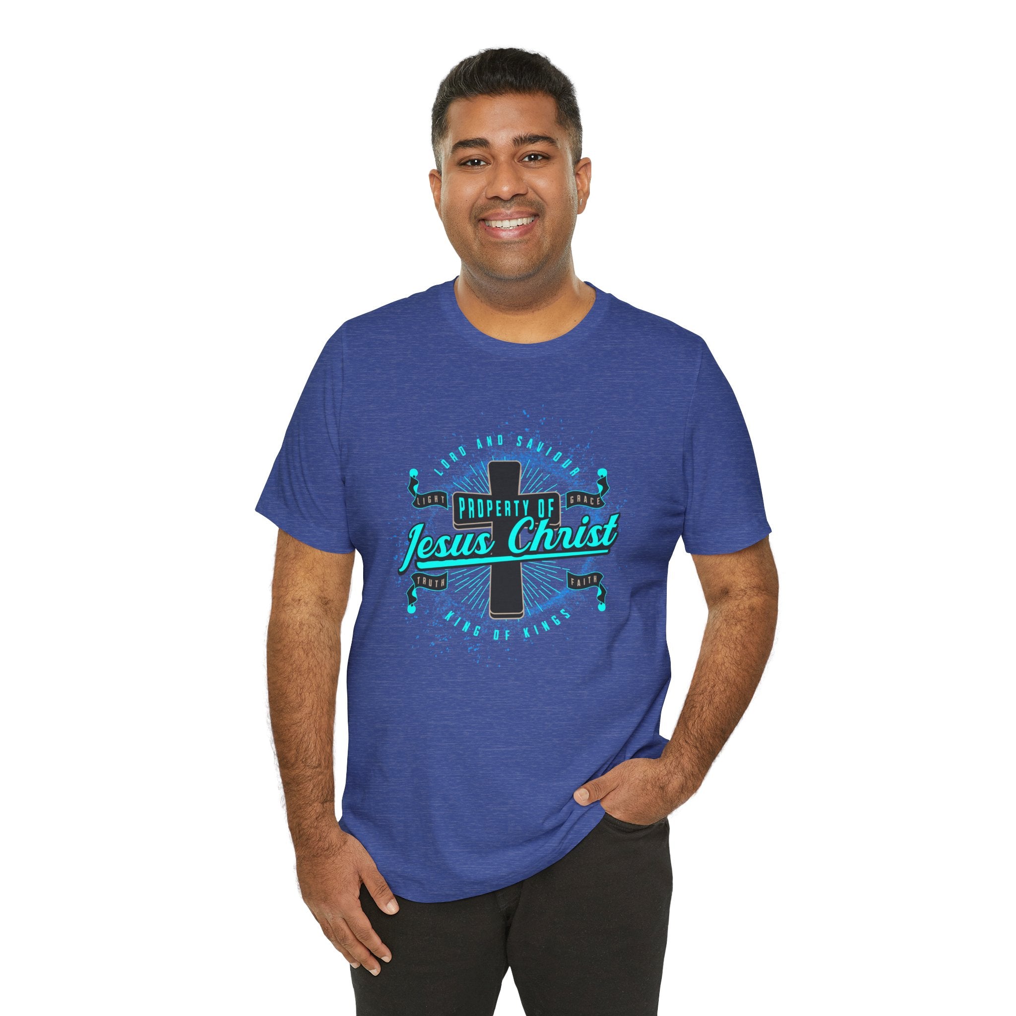 Jesus Christ Cross T-Shirt — "Property of Jesus Christ" Faith Tee| Cr8tive Designs