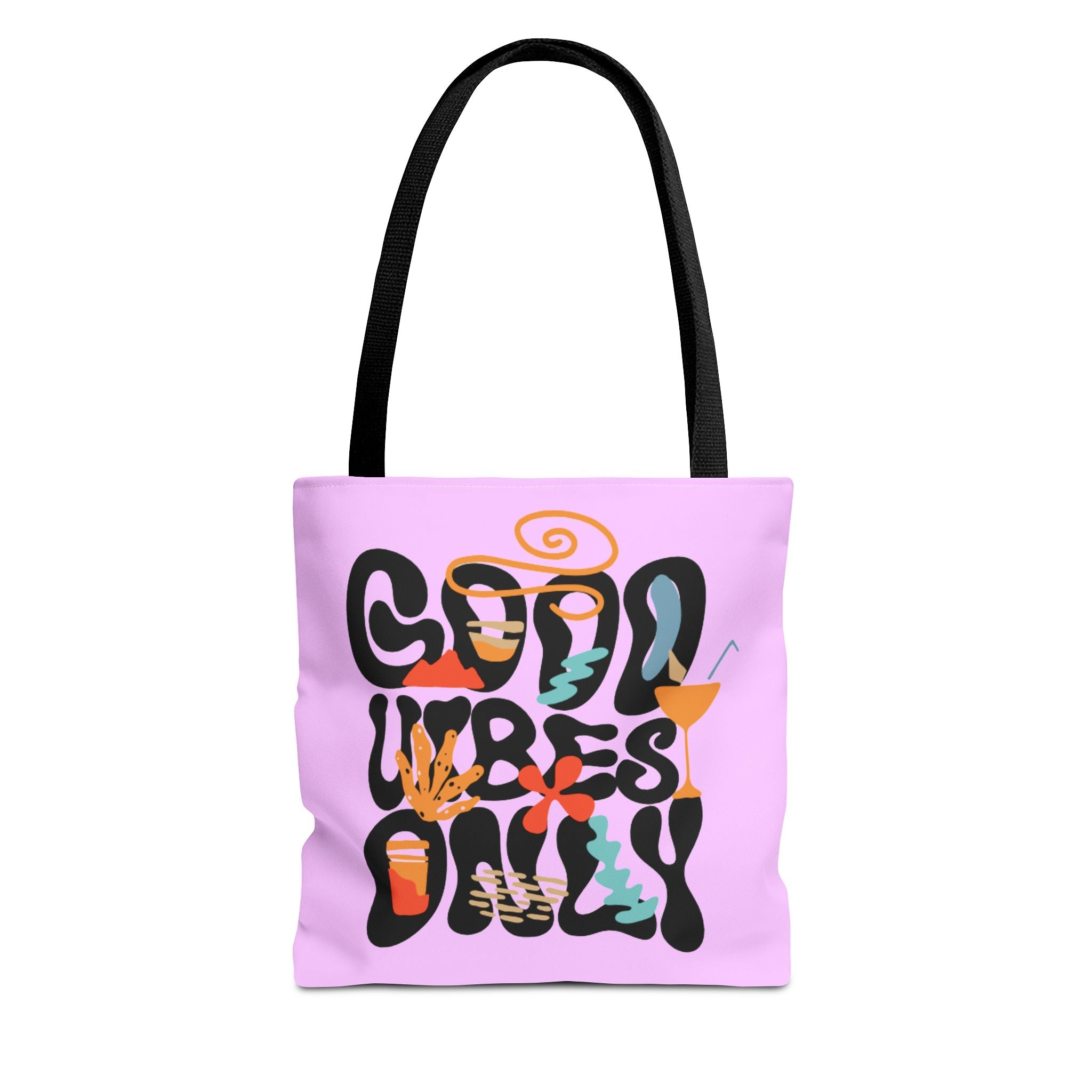 Chill Vibes Only | Groovy Retro Tote Bag | Cr8tive Designs