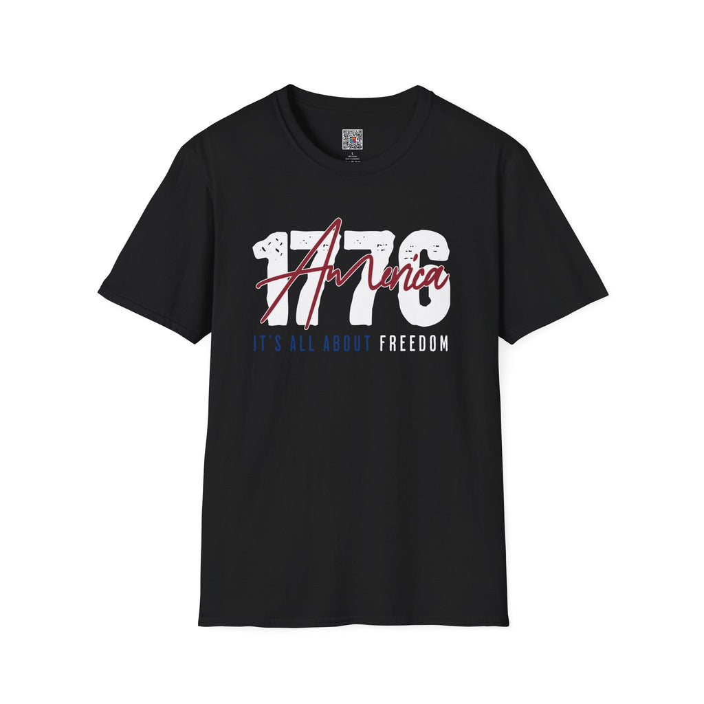 1776 America Freedom T-Shirt — Patriotic Independence Day Tee/Cr8tive Designs