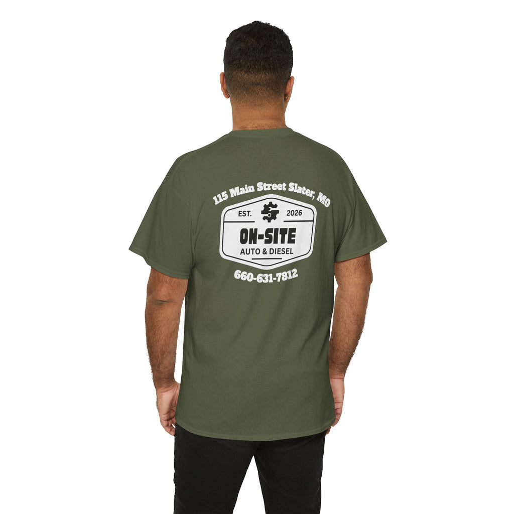 On-Site Auto & Diesel Logo T-Shirt | Local Business Work Shirt | Cr8tive Designs