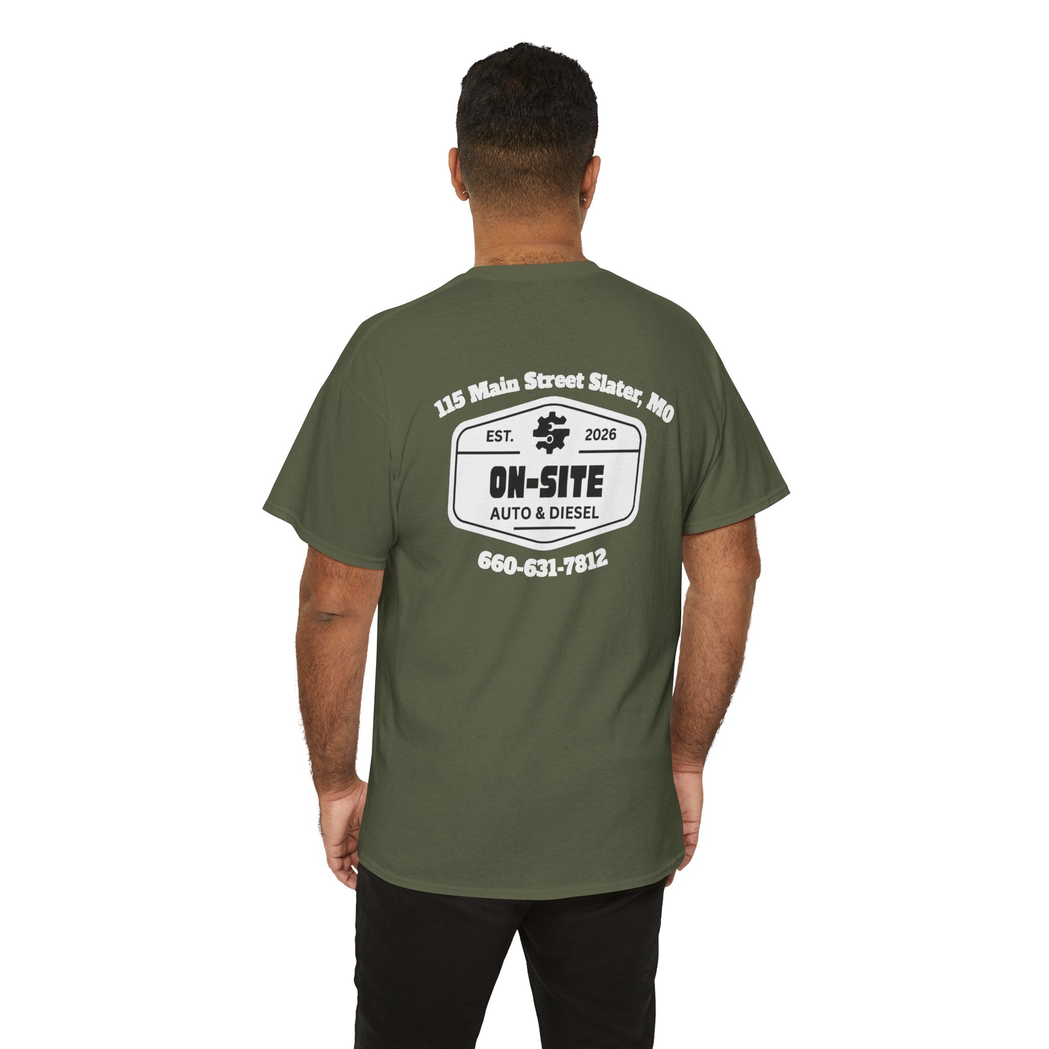 On-Site Auto & Diesel Logo T-Shirt | Local Business Work Shirt | Cr8tive Designs