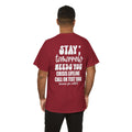 STAY Tomorrow Needs You T-Shirt | 988 Crisis Lifeline Semicolon Back Print Tee | Cr8tive Designs