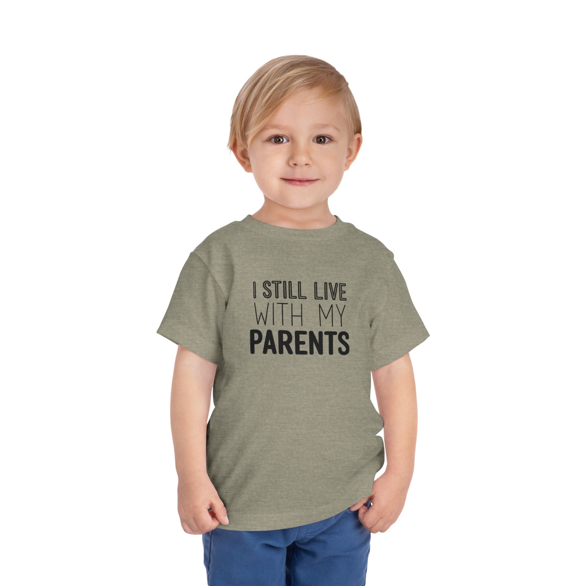 I Still Live With My Parents Toddler Tee | Funny Kids T-Shirt | Cr8tive Designs