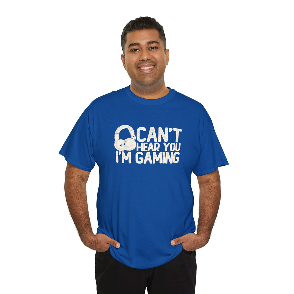 Can’t Hear You, I’m Gaming T-Shirt | Funny Headset Gamer Design | Cr8tive Designs