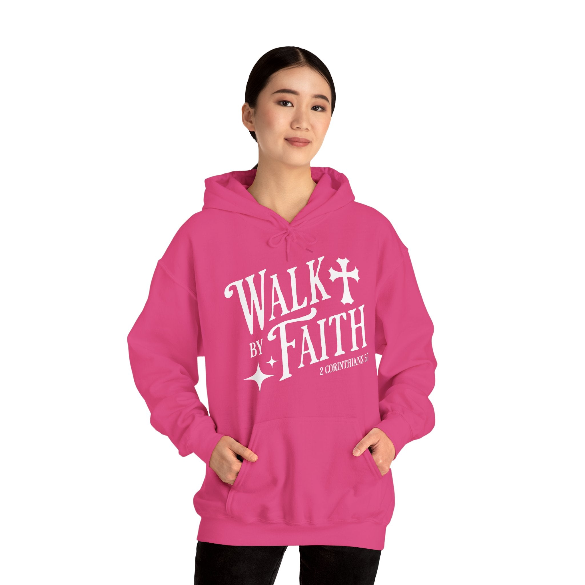 Walk by Faith | Christian Scripture Hoodie | Cr8tive Designs