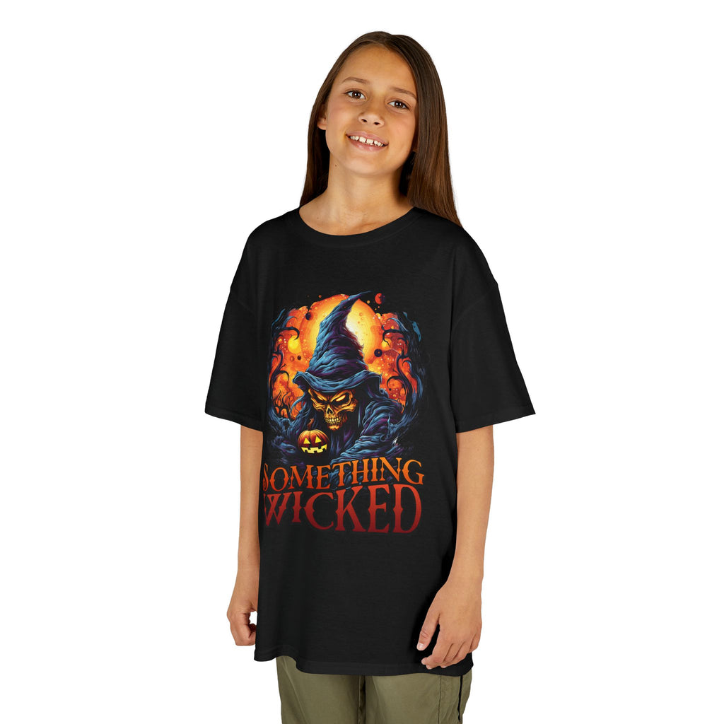 Kids T-Shirt "Something Wicked" Witch Graphic | Halloween Costume Tee | Cr8tive Designs
