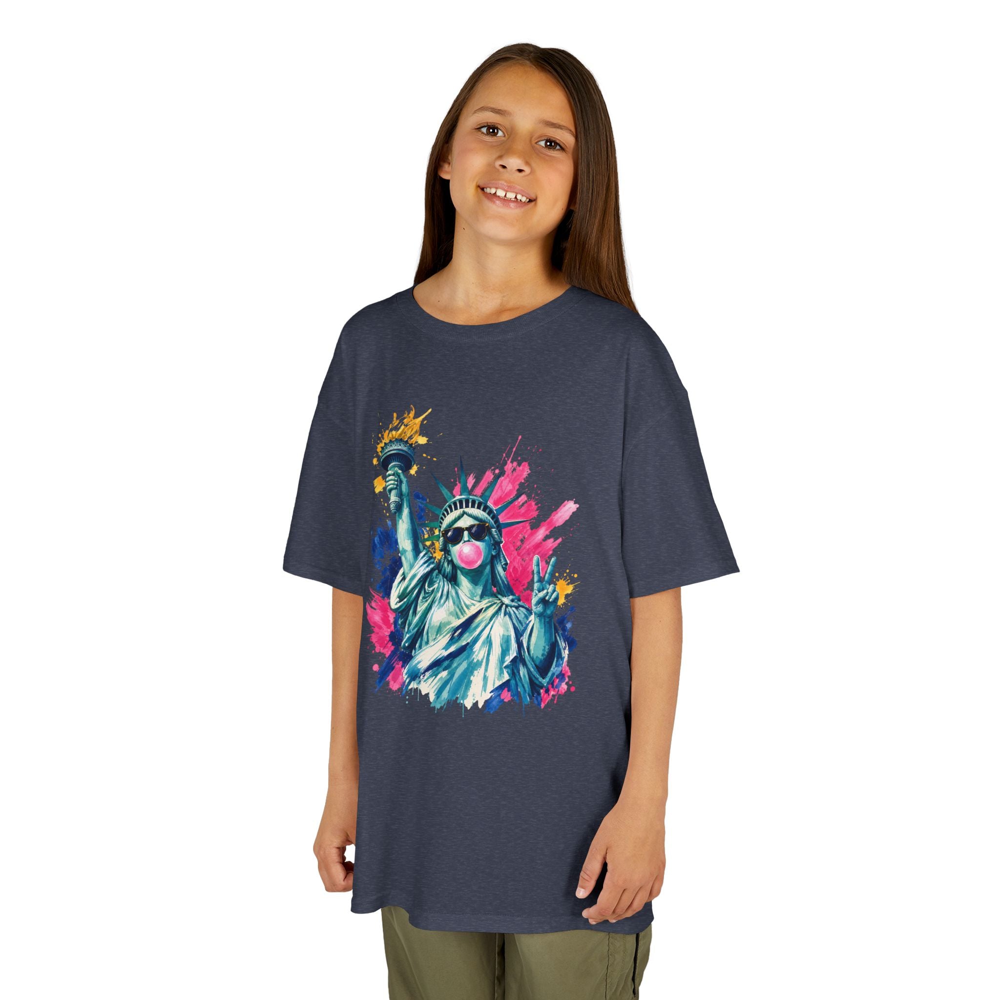 Kids Patriotic Liberty Tee | Statue of Liberty Graphic Design | Cr8tive Designs
