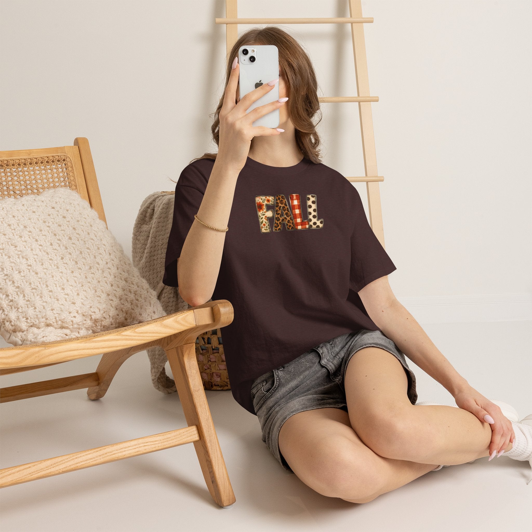 Floral Leopard Plaid FALL Tee | Rustic Autumn Graphic T-Shirt | Cr8tive Designs