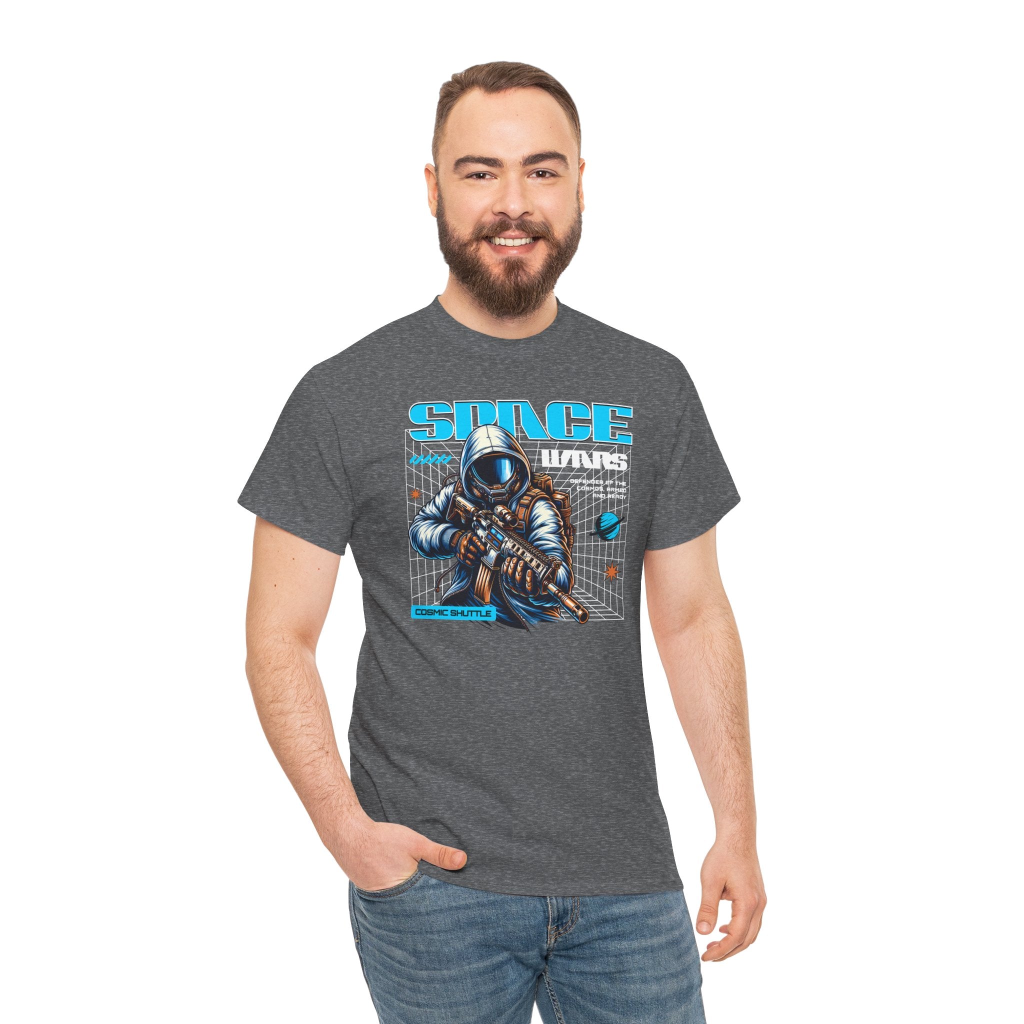 Space Vikings | Retro Sci-Fi Astronaut Graphic T-Shirt | Cr8tive Designs