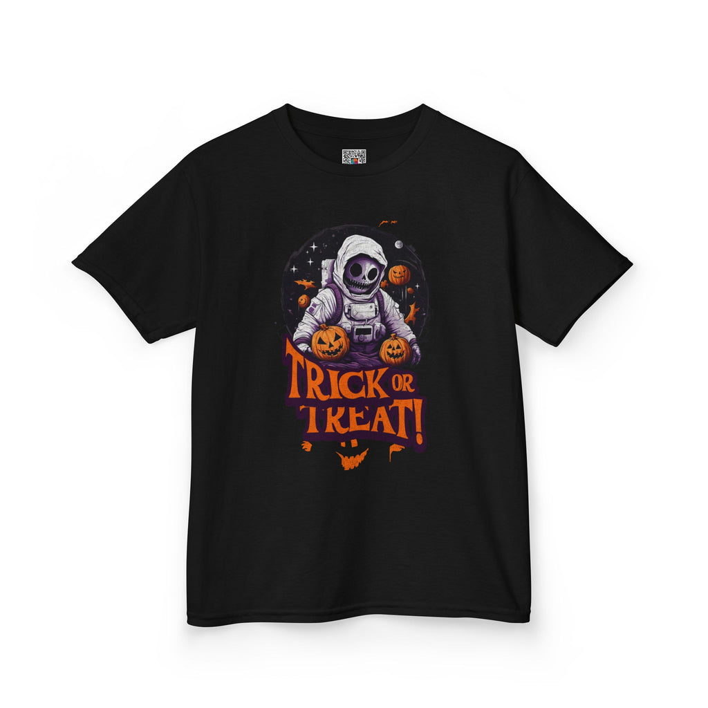 Kids Halloween 'Trick or Treat' Astronaut T‑Shirt | Cr8tive Designs
