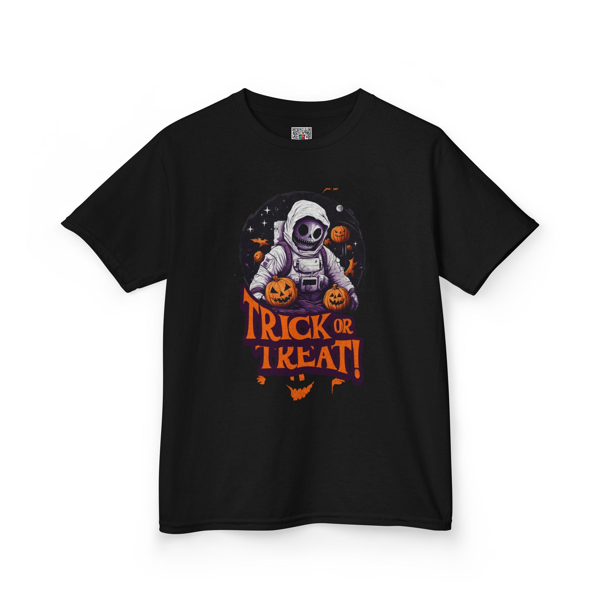 Kids Halloween 'Trick or Treat' Astronaut T‑Shirt | Cr8tive Designs