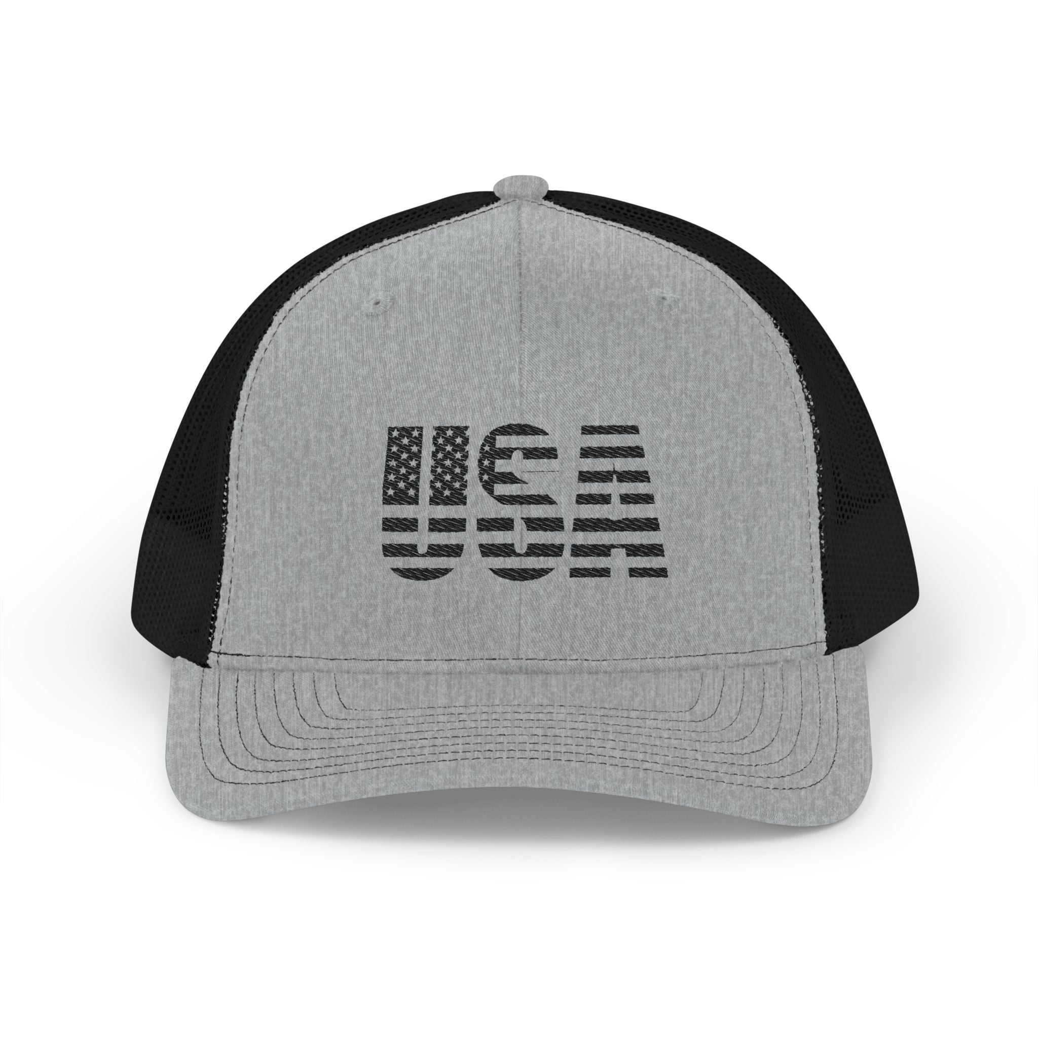 USA Flag Embroidered Snapback Trucker Cap