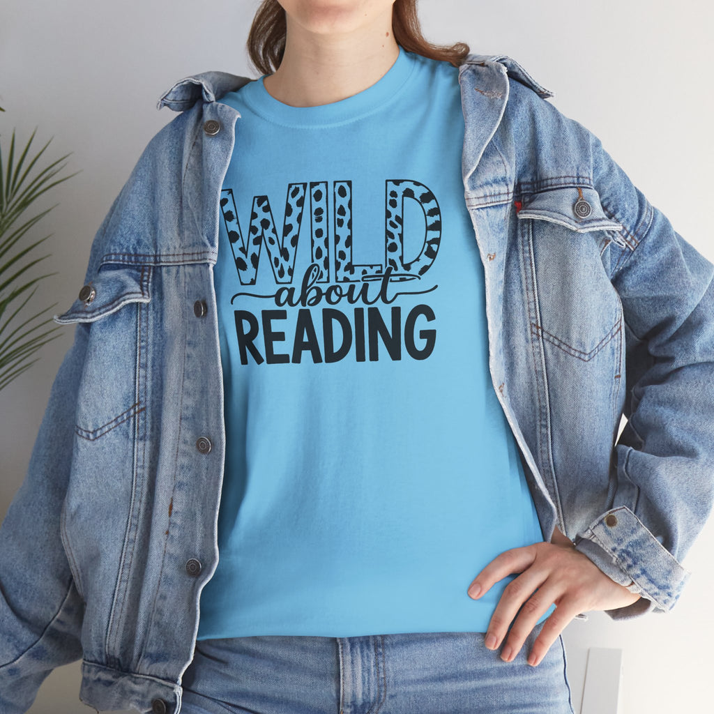 Wild About Reading Teacher Tee | Animal Print Book Lover T-Shirt | Cr8tive Designs