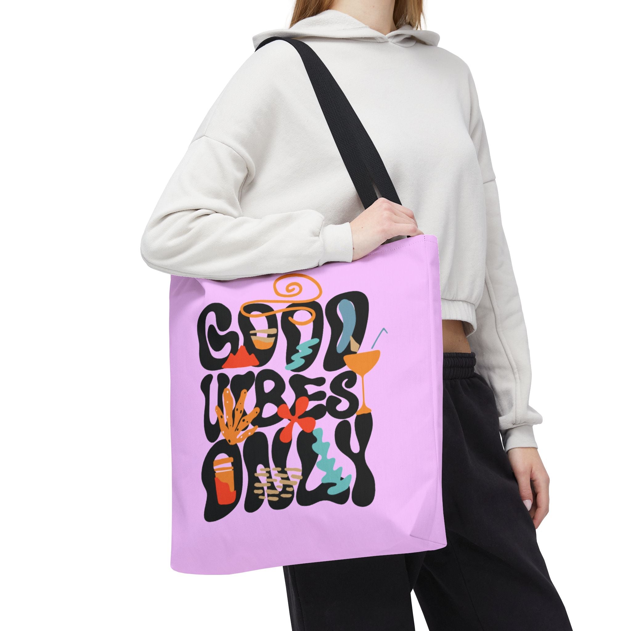 Chill Vibes Only | Groovy Retro Tote Bag | Cr8tive Designs