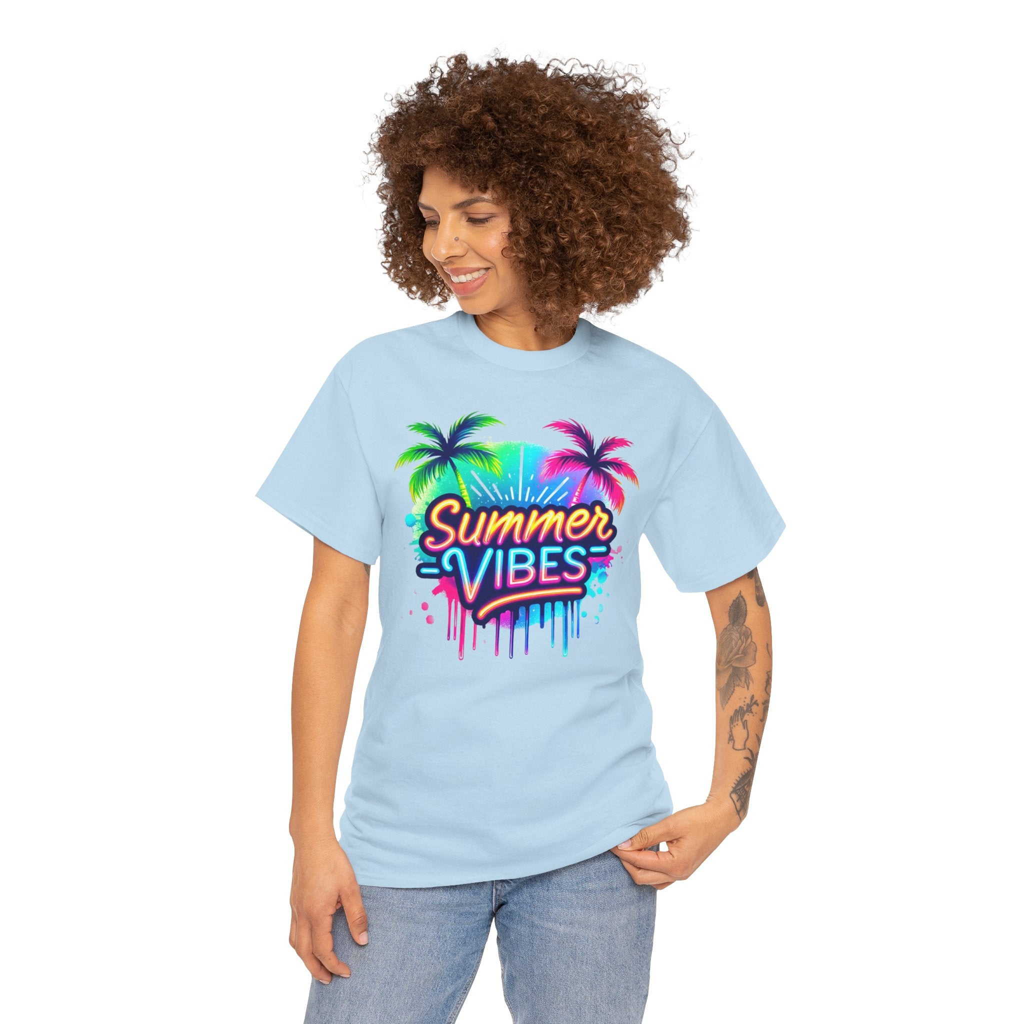 Summer Vibes | Neon Tropical Beach Design | Cr8tive Designs