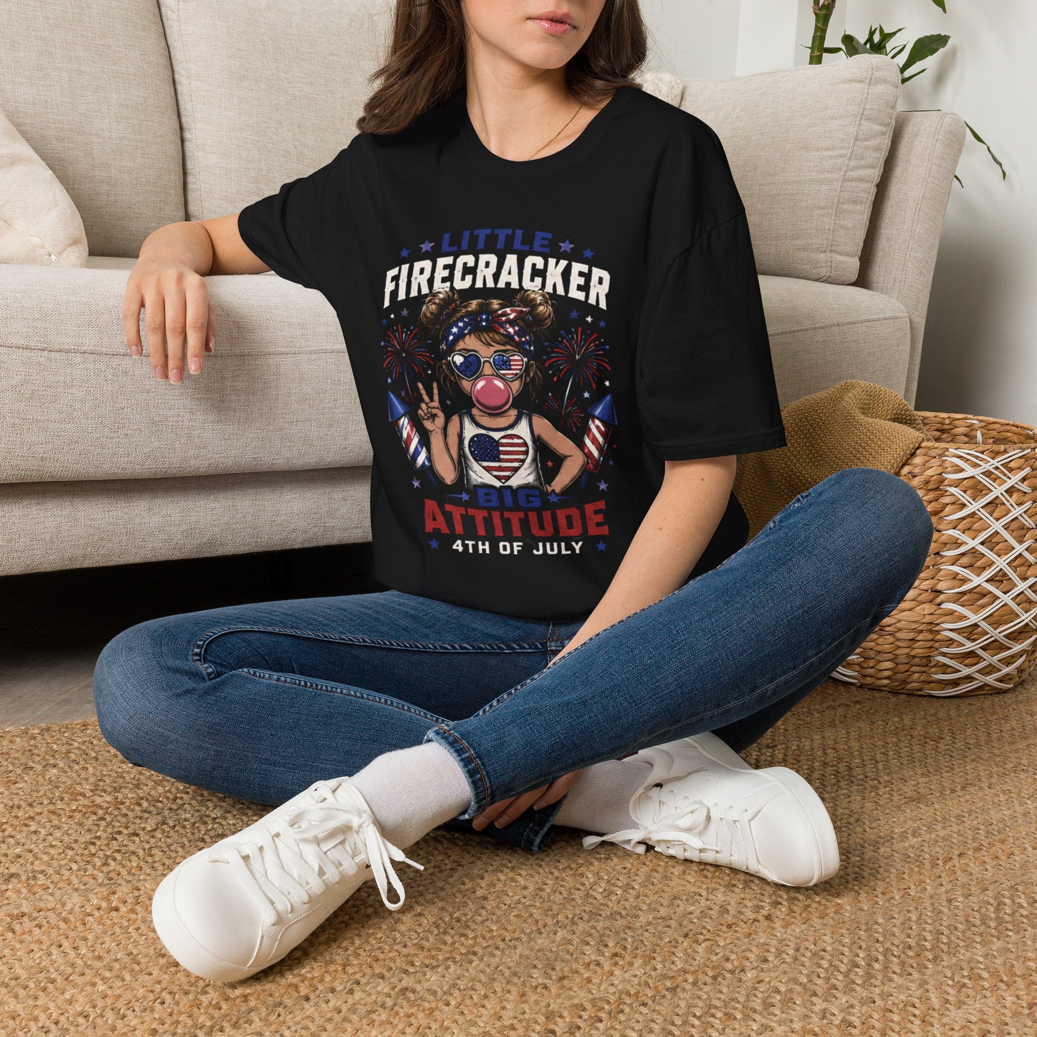 Little Firecracker | Patriotic Girl Fourth of July Theme | Cr8tive Designs