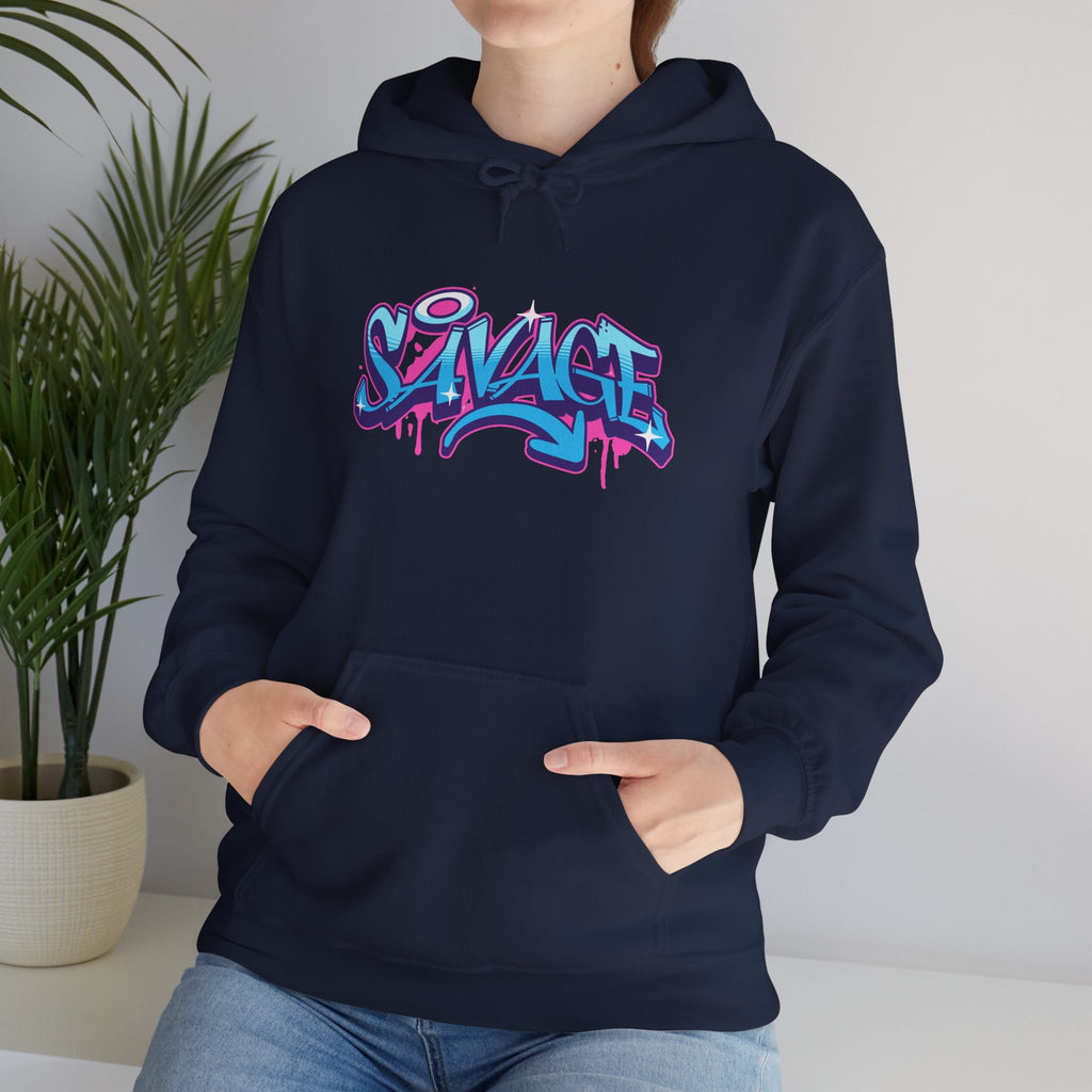 Savage | Colorful Graffiti Streetwear Hoodie | Cr8tive Designs