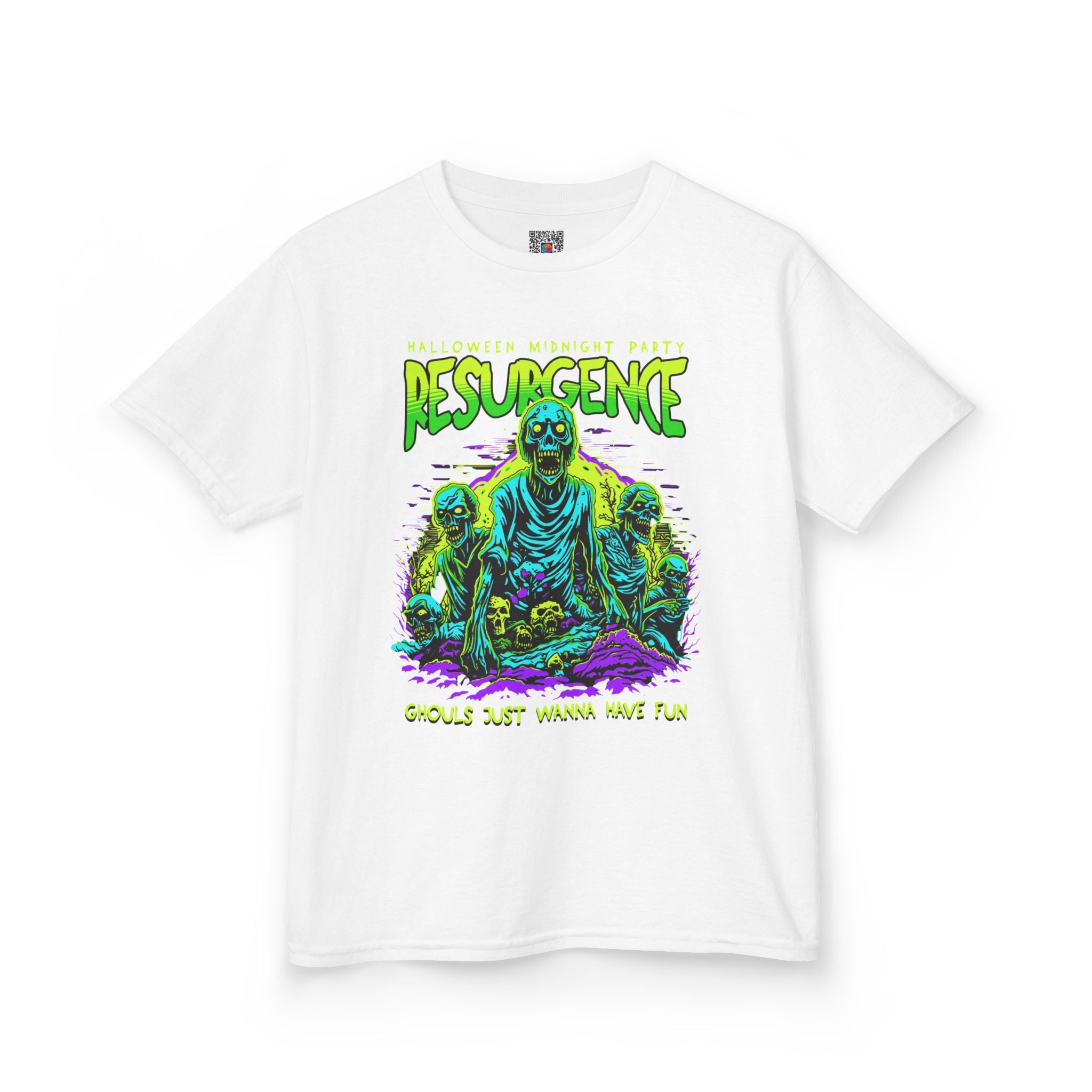 Kids Tee | Neon Zombie "Resurgence" Graphic Shirt | Cr8tive Designs