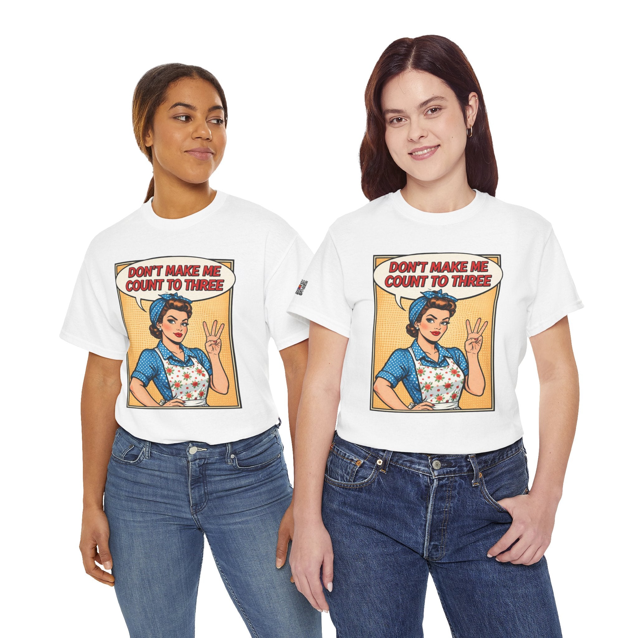 Don’t Make Me Count to Three Mom Shirt | Vintage Style Mom Life Tee | Funny Graphic | Cr8tive Designs