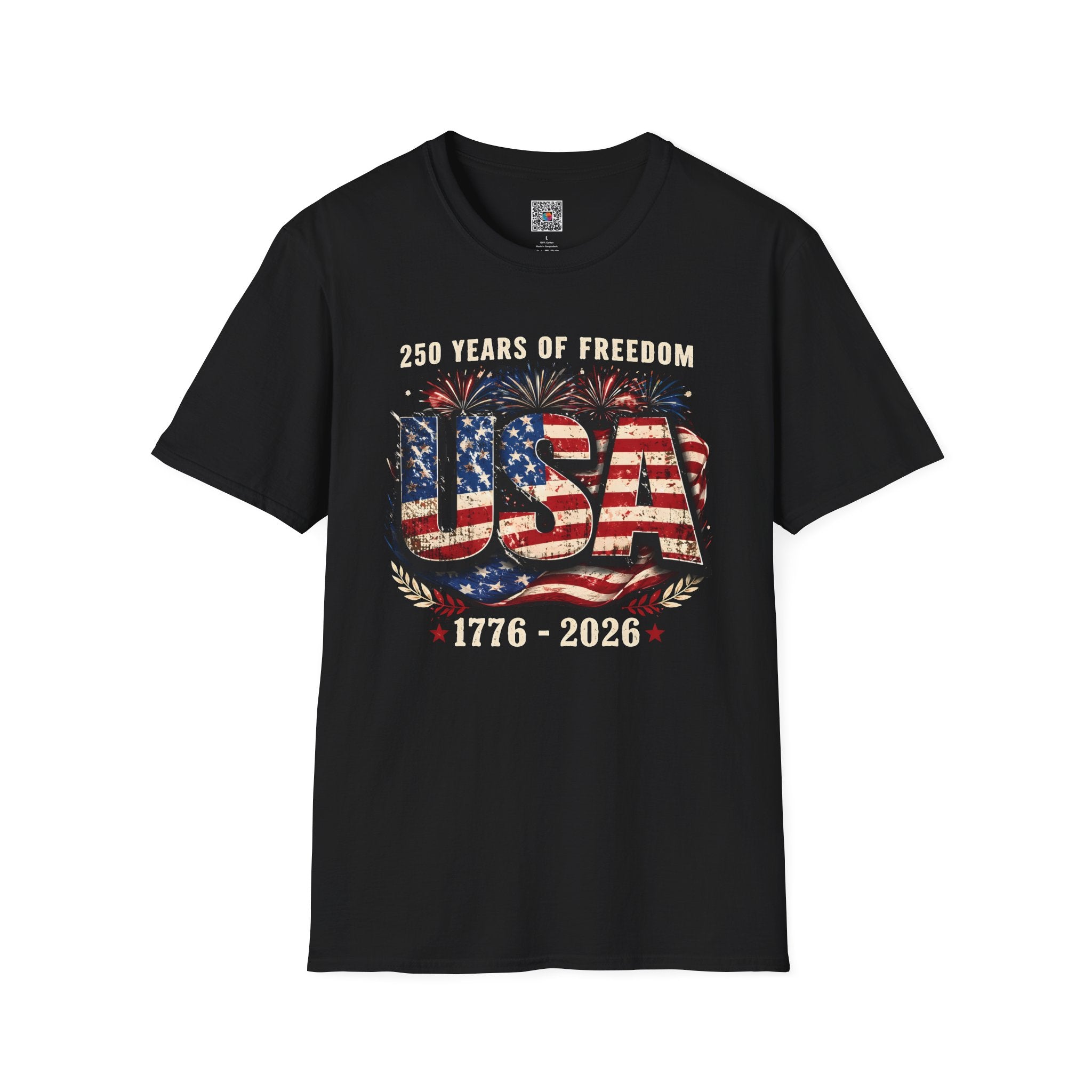 250 Years of Freedom | Rustic Patriotic USA Flag Design | Cr8tive Designs