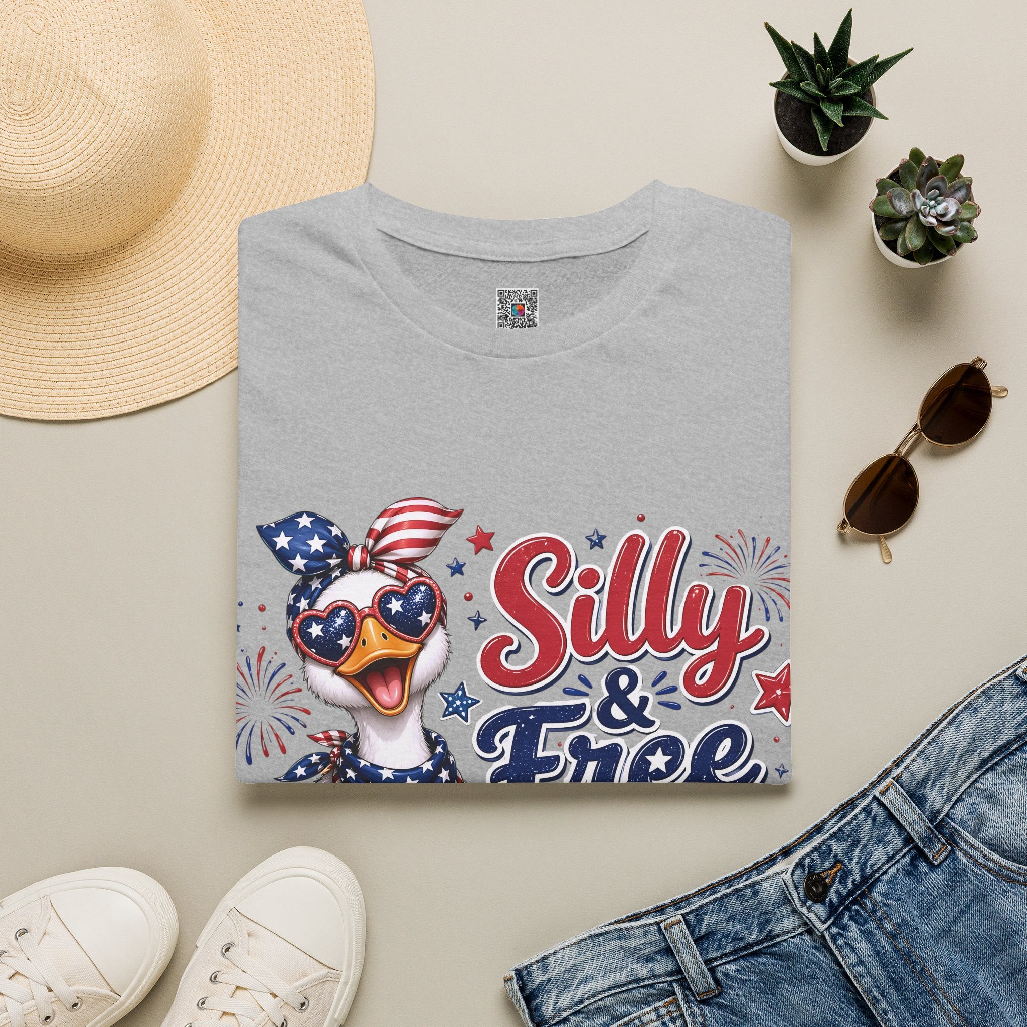Silly & Free Since 1776 | Patriotic Duck Design | Cr8tive Designs