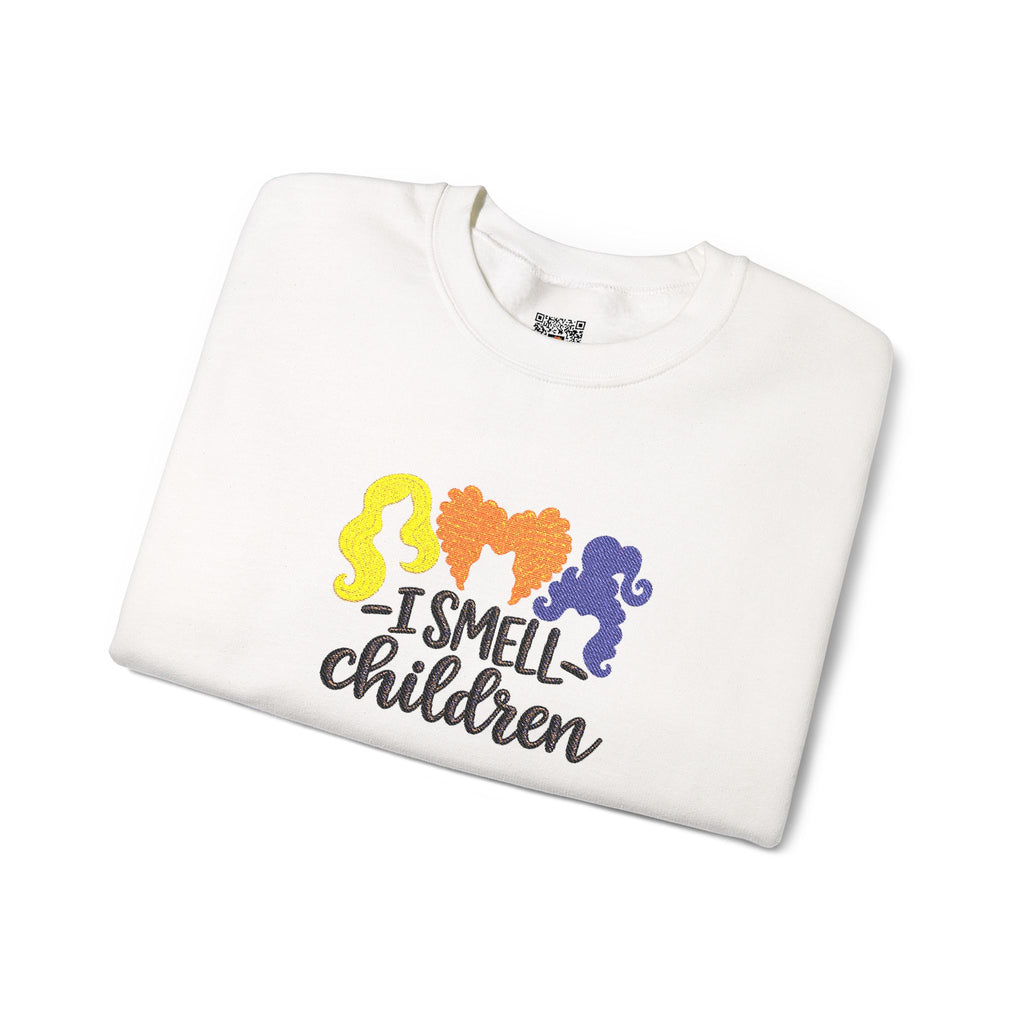 Embroidered I Smell Children Sweatshirt | Sanderson Sisters Hair Crewneck | Cr8tive Designs