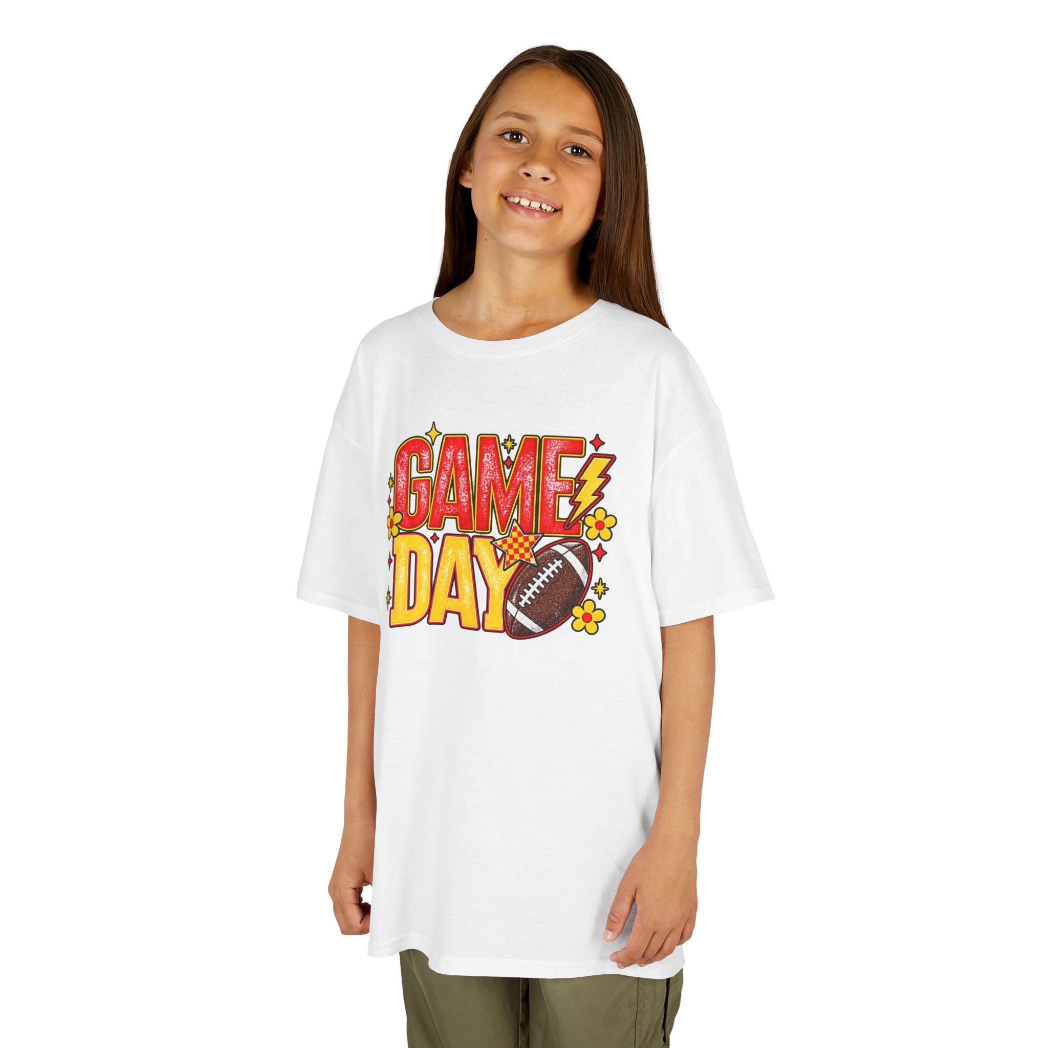 Game Day Kids Graphic Tee | Sunday Football Tailgate T-Shirt | Cr8tive Designs