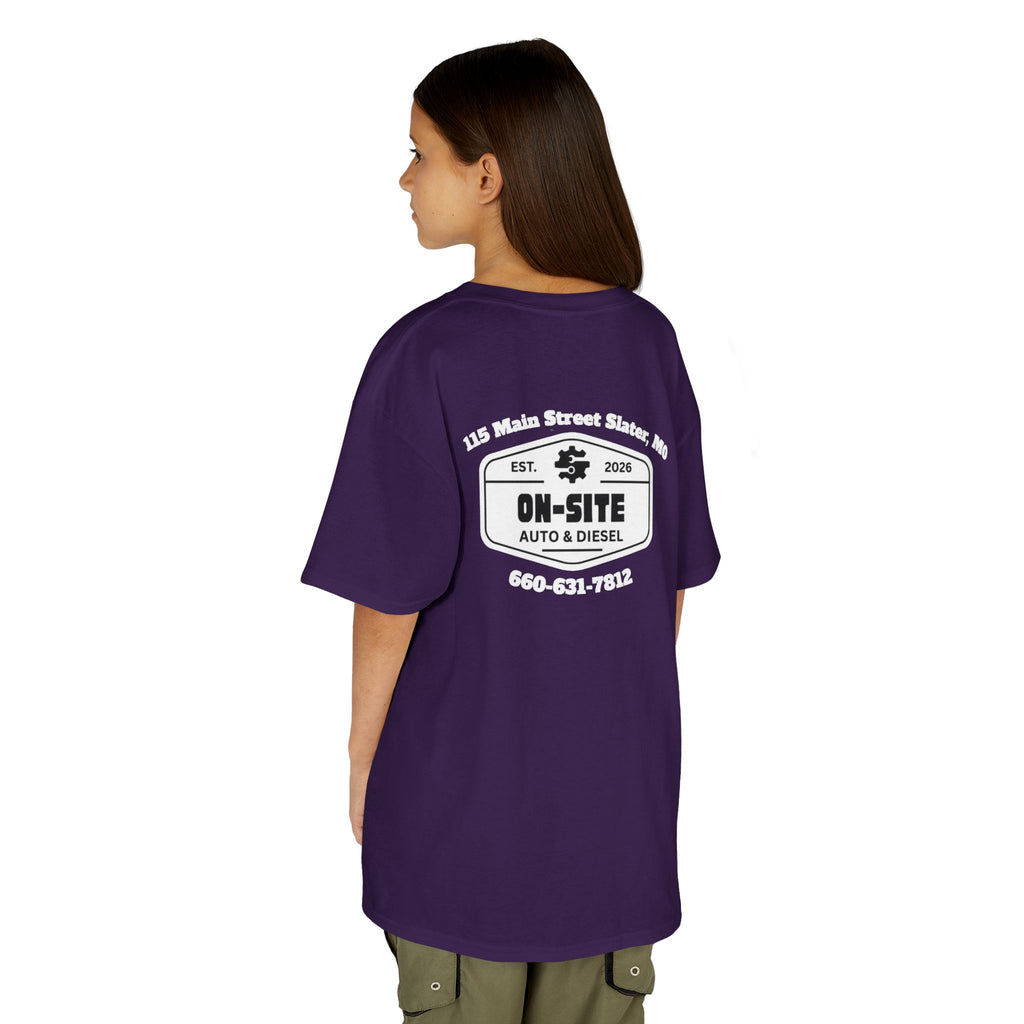 On-Site Auto & Diesel Custom Business Youth T-Shirt | Automotive Workwear | Cr8tive Designs