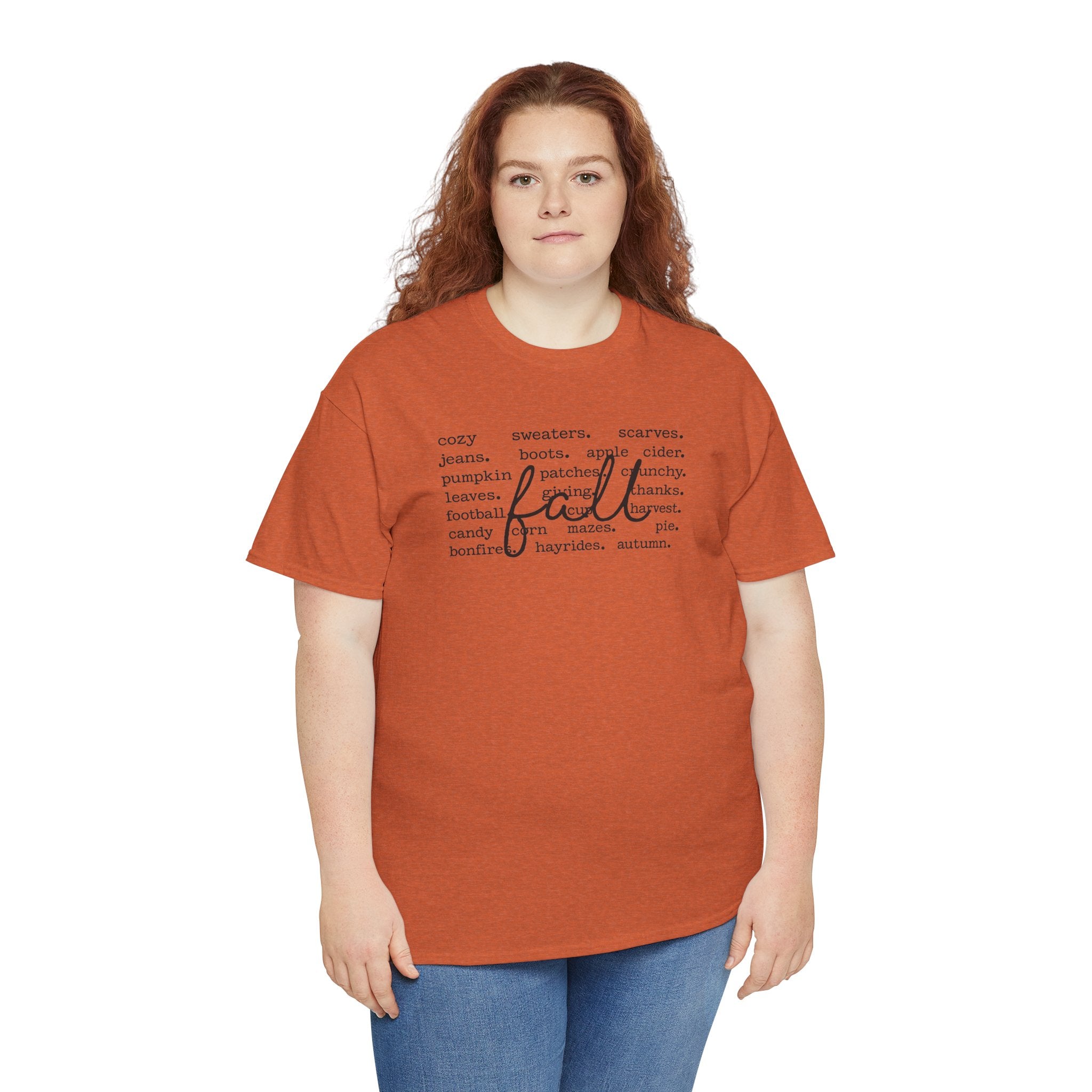 Everything Fall Favorites Tee | Cozy Autumn Word Art Shirt | Cr8tive Designs